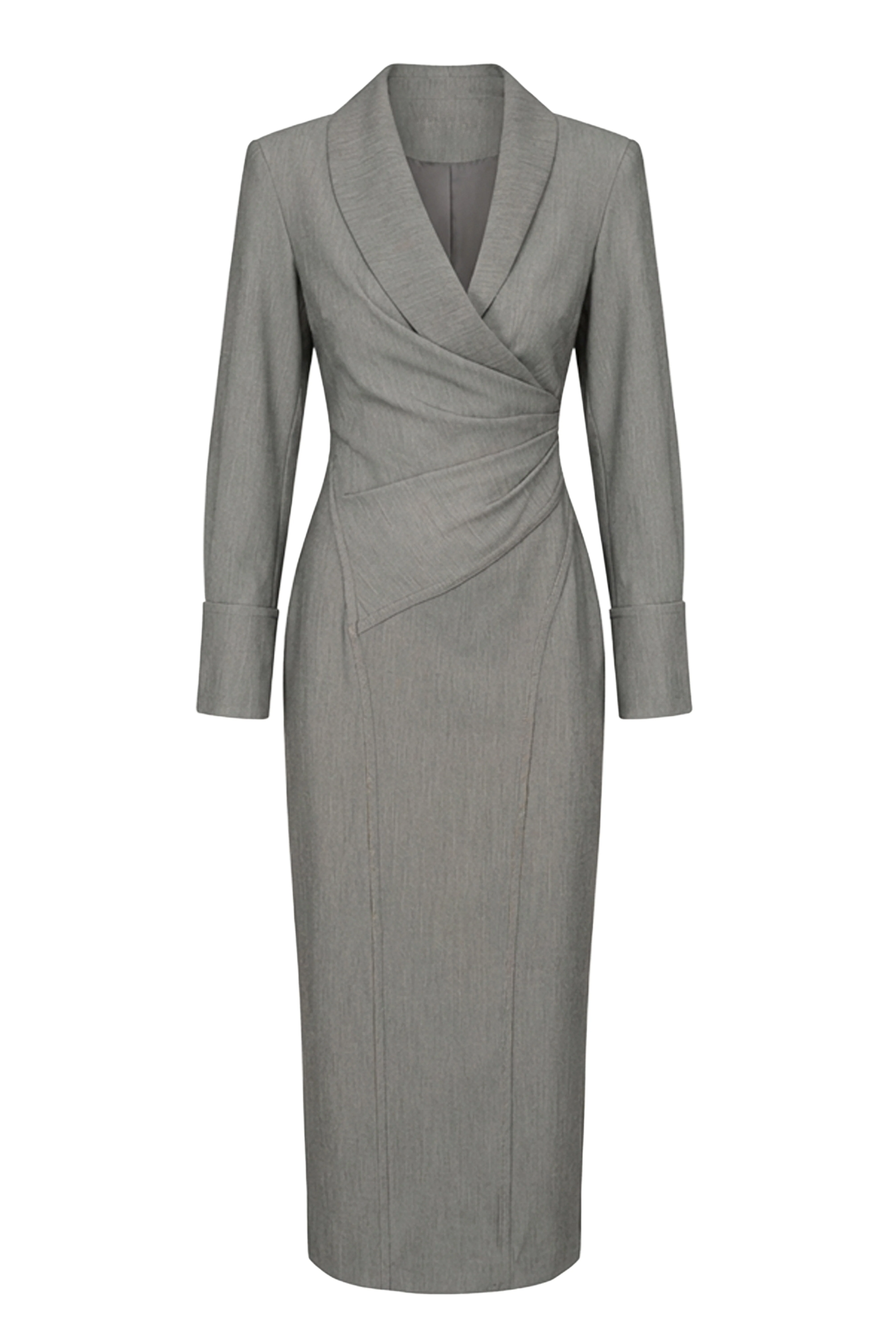 Grey Manifest Blazer Midi Dress - Image 4