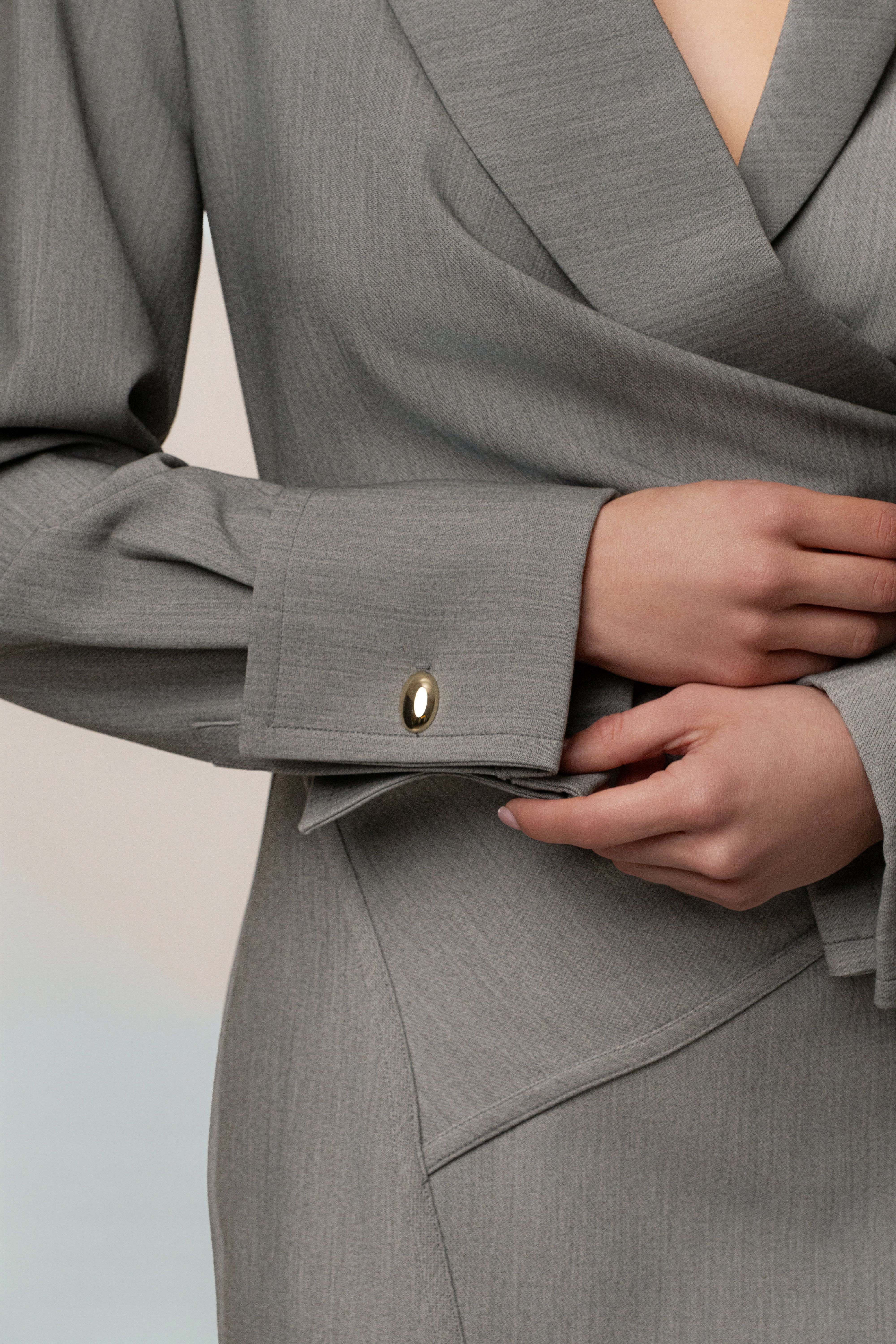 Grey Manifest Blazer Midi Dress - Image 6