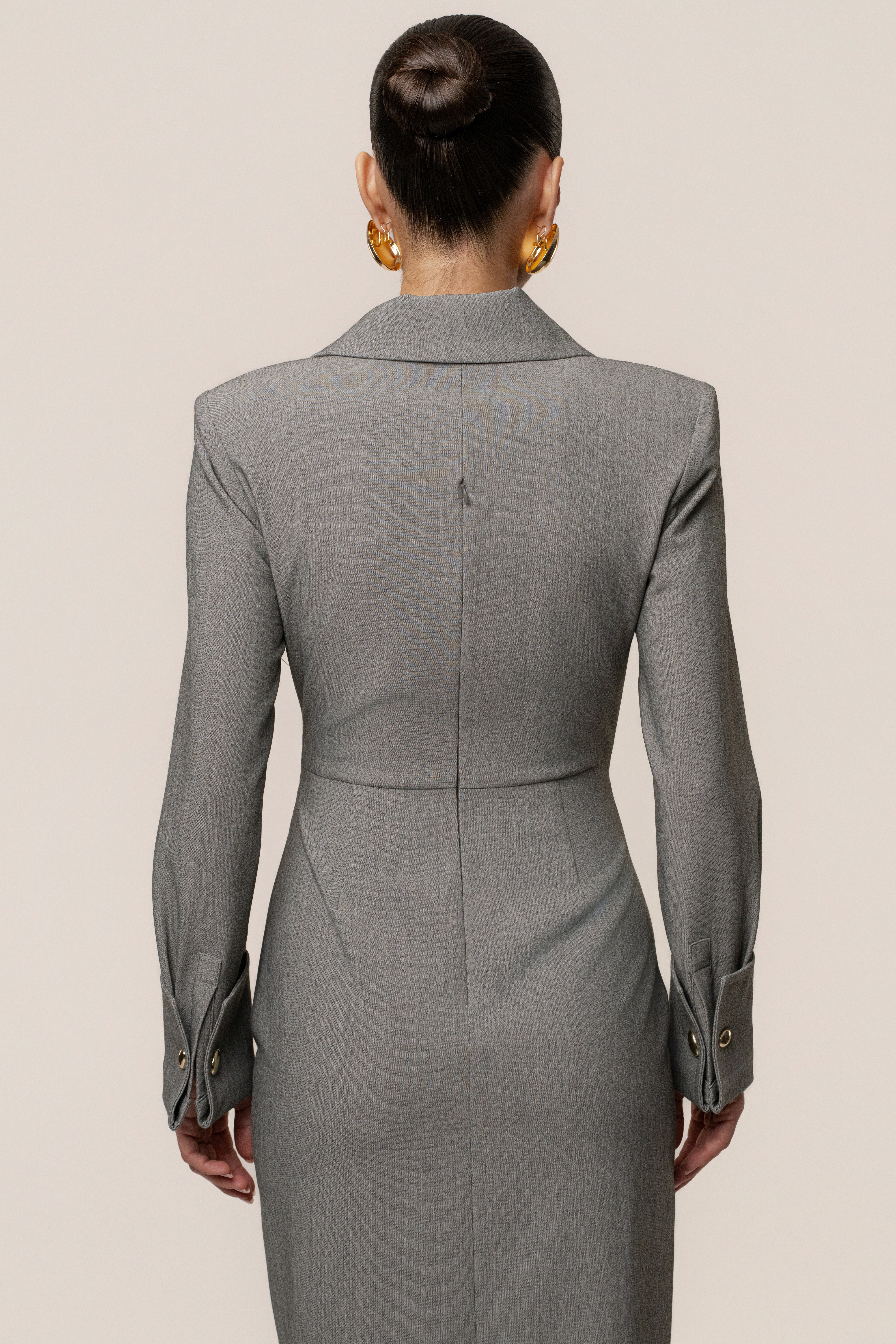 Grey Manifest Blazer Midi Dress - Image 9