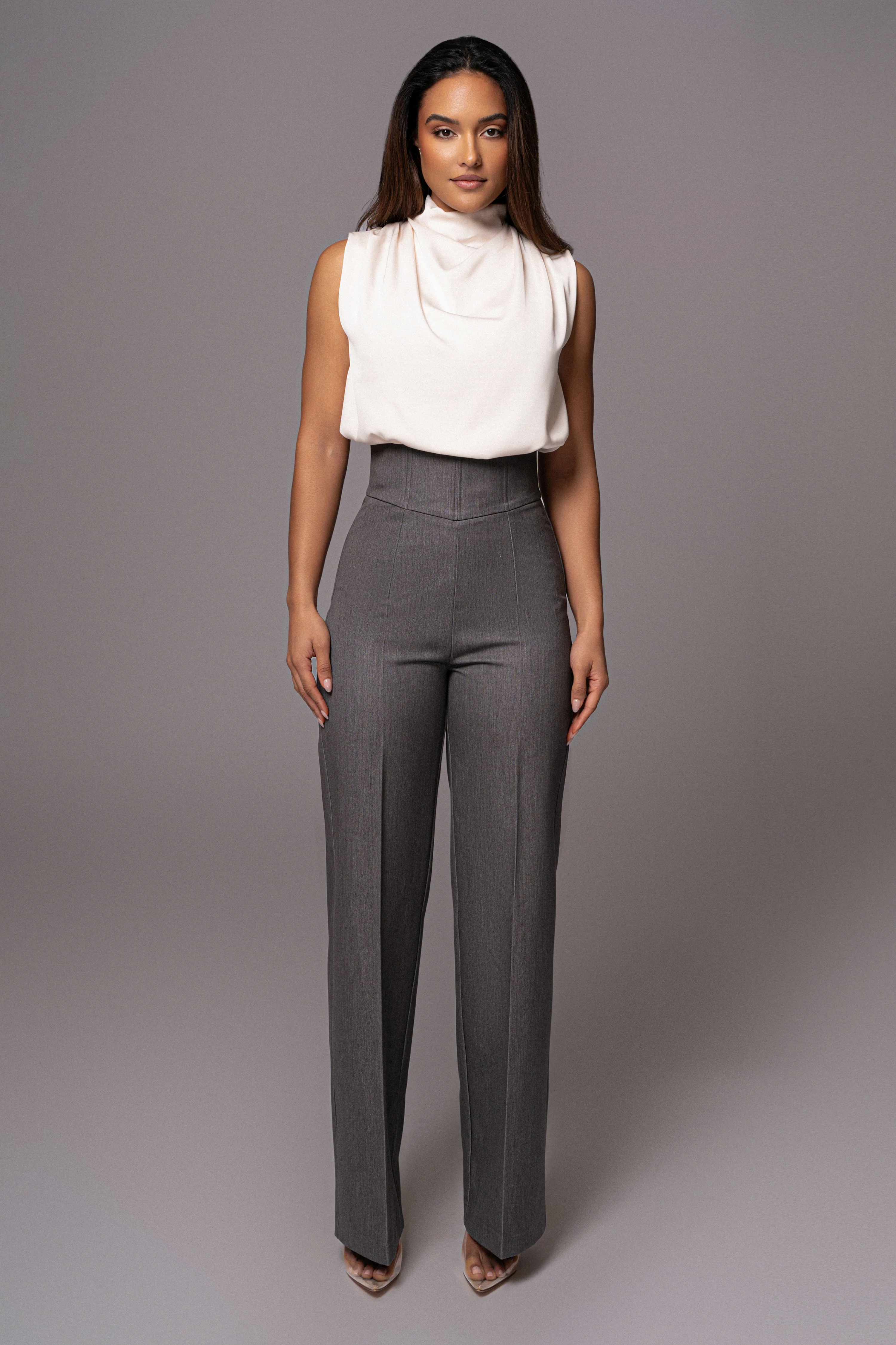 Grey Novena Woven Pants - Image 3