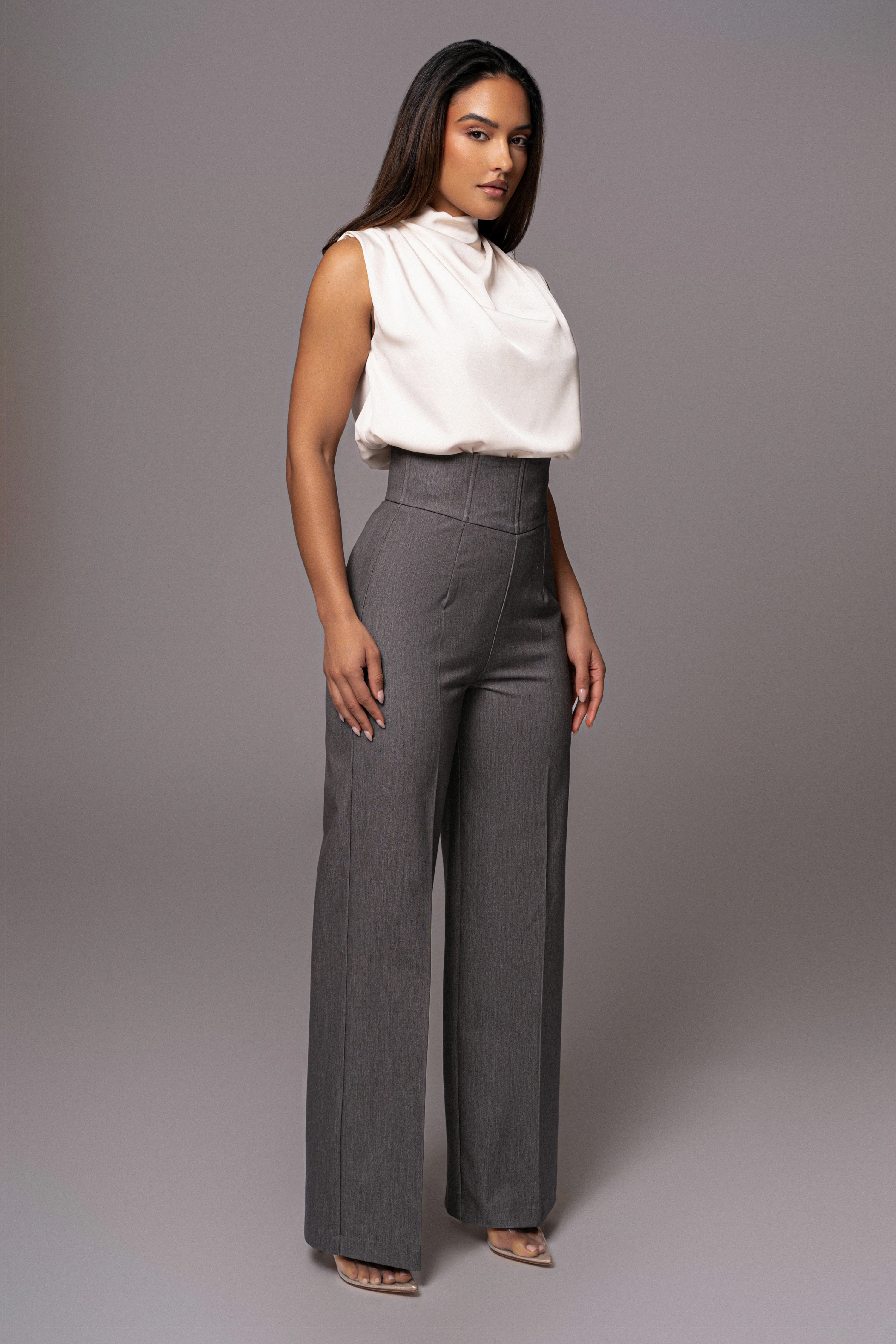 Grey Novena Woven Pants - Image 7