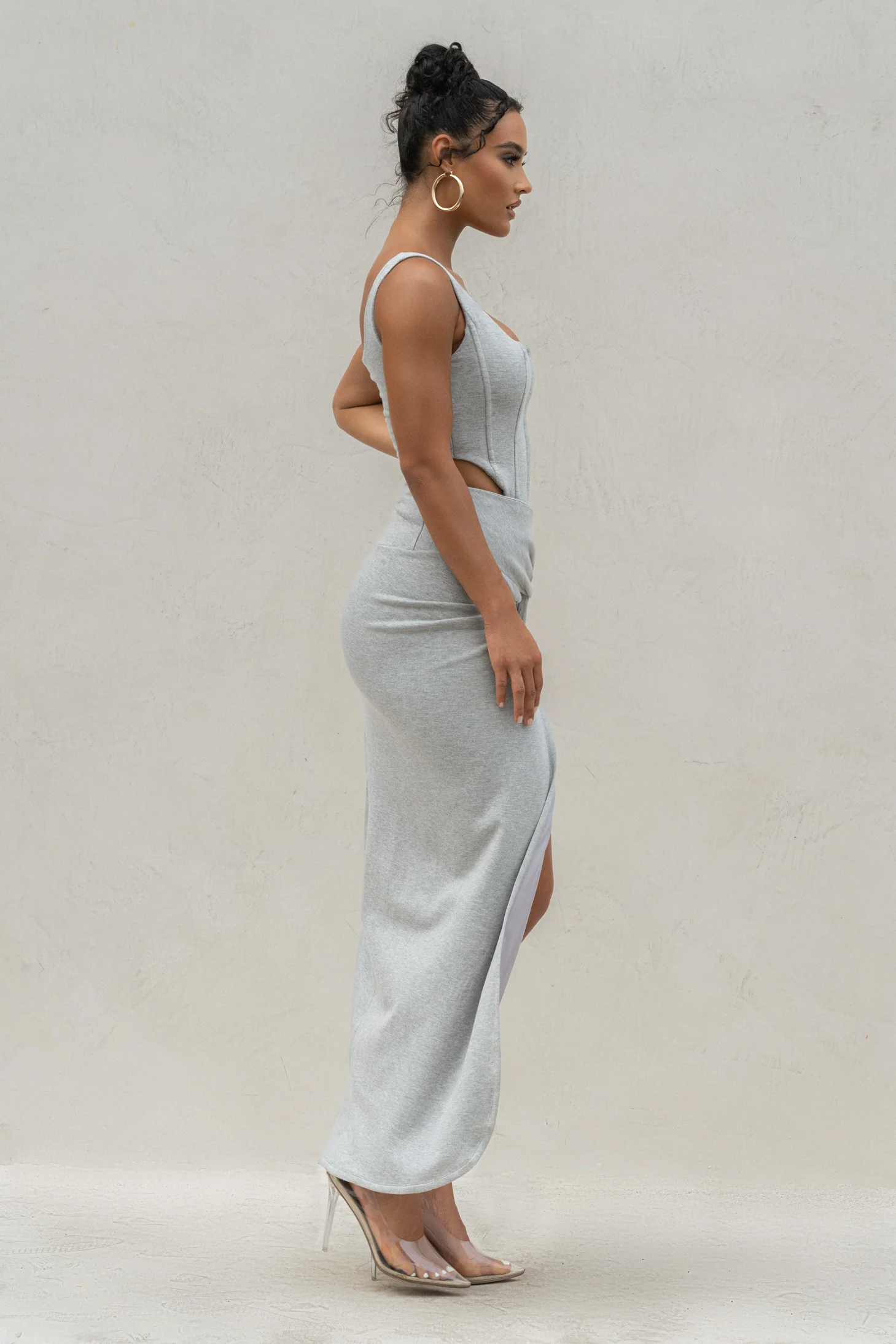 Grey Take You There Maxi Skirt - Image 10