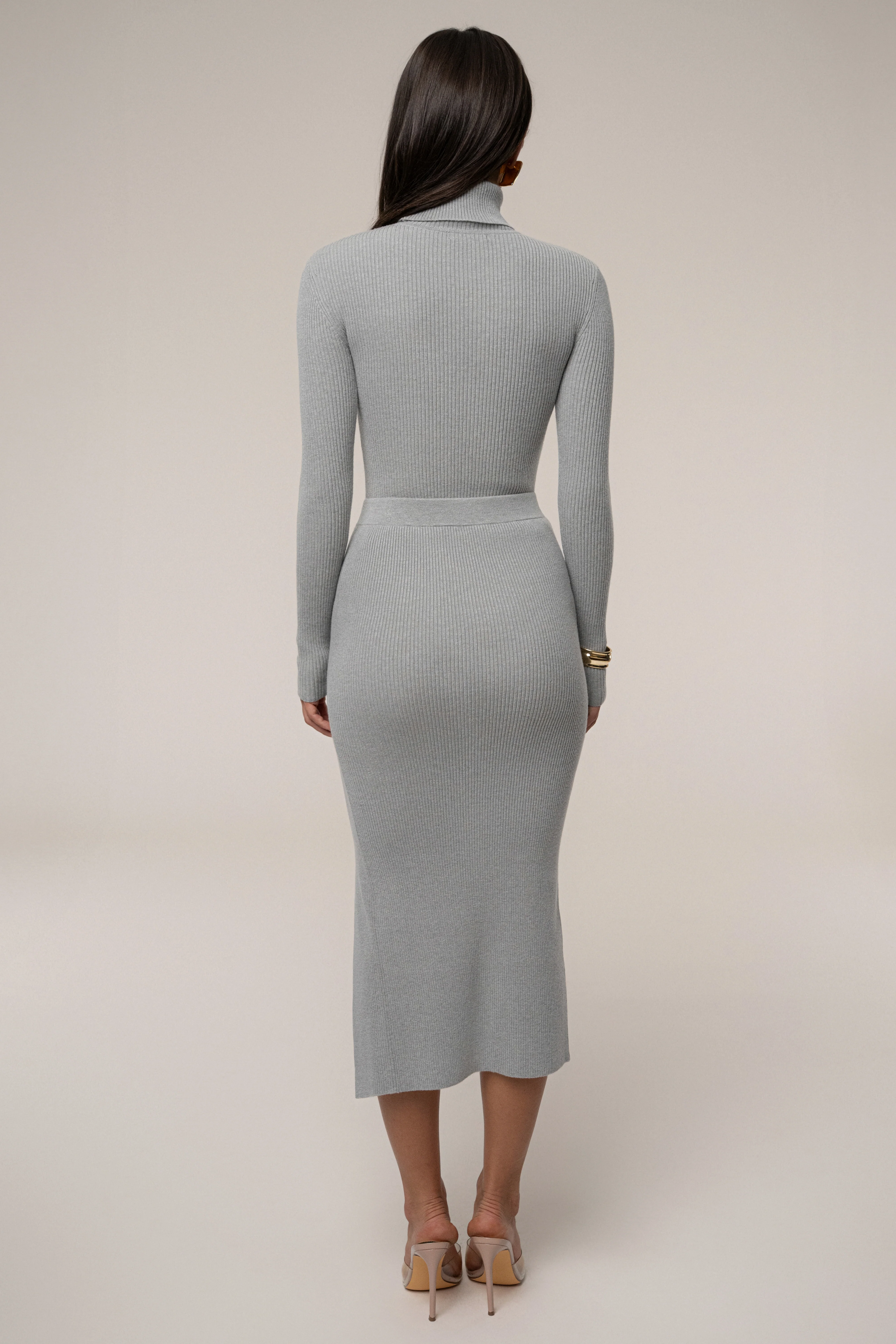 Heather Grey Arlett Turtleneck Bodysuit - Image 13