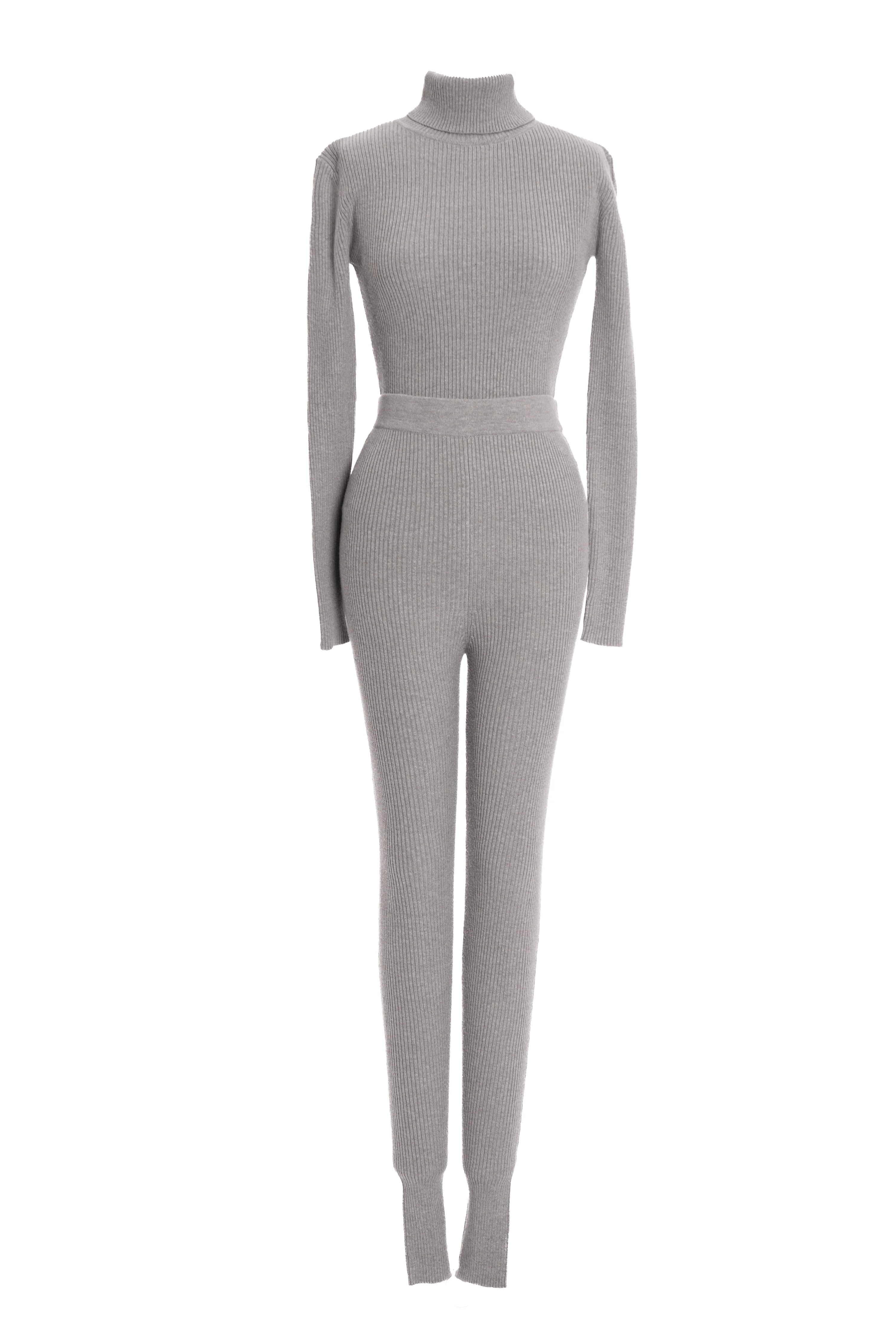 Heather Grey Arlett Turtleneck Bodysuit - Image 5
