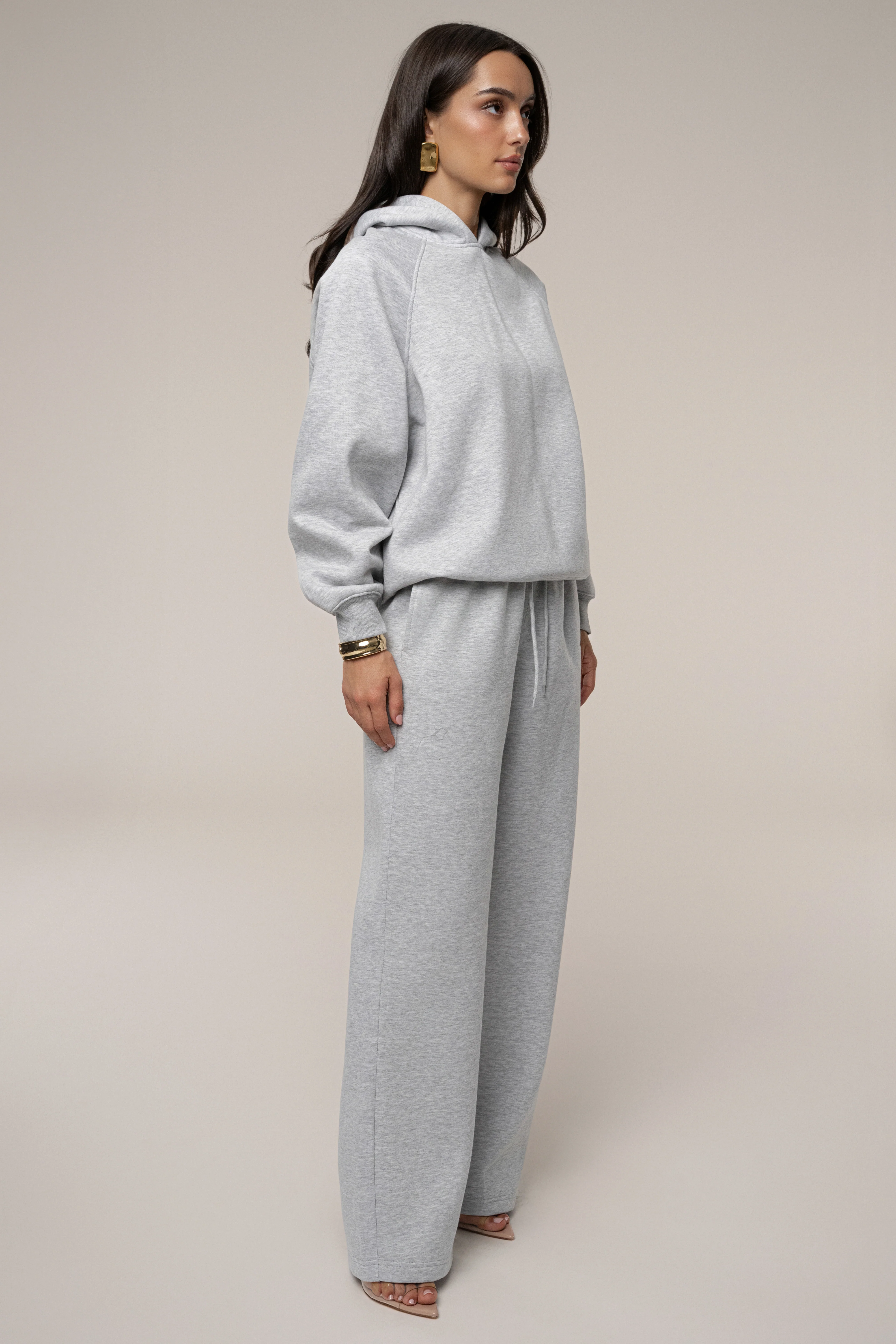 Heather Grey JLUXLABEL Logo Fleece Pants - Image 5