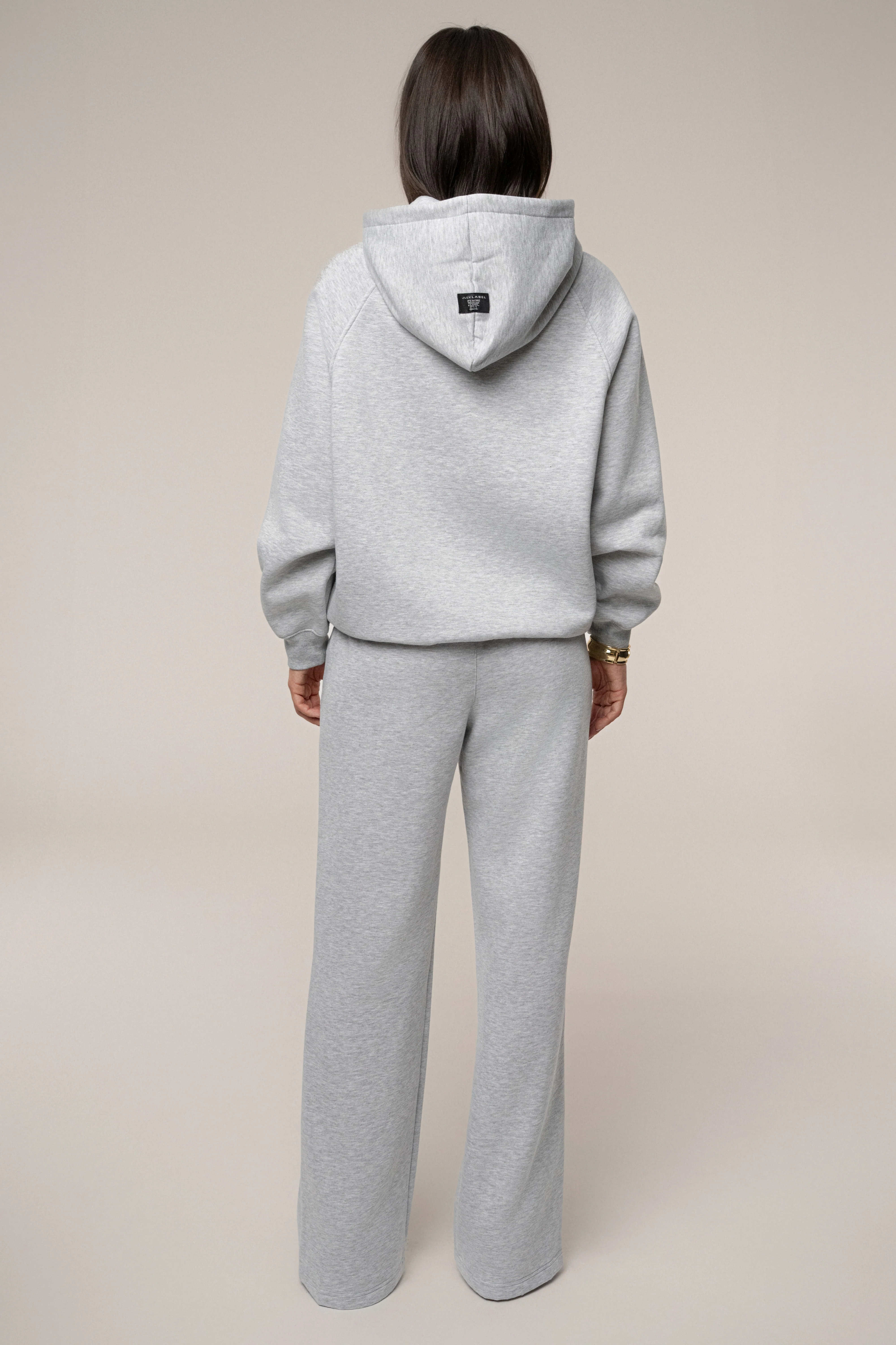 Heather Grey JLUXLABEL Logo Fleece Pants - Image 9