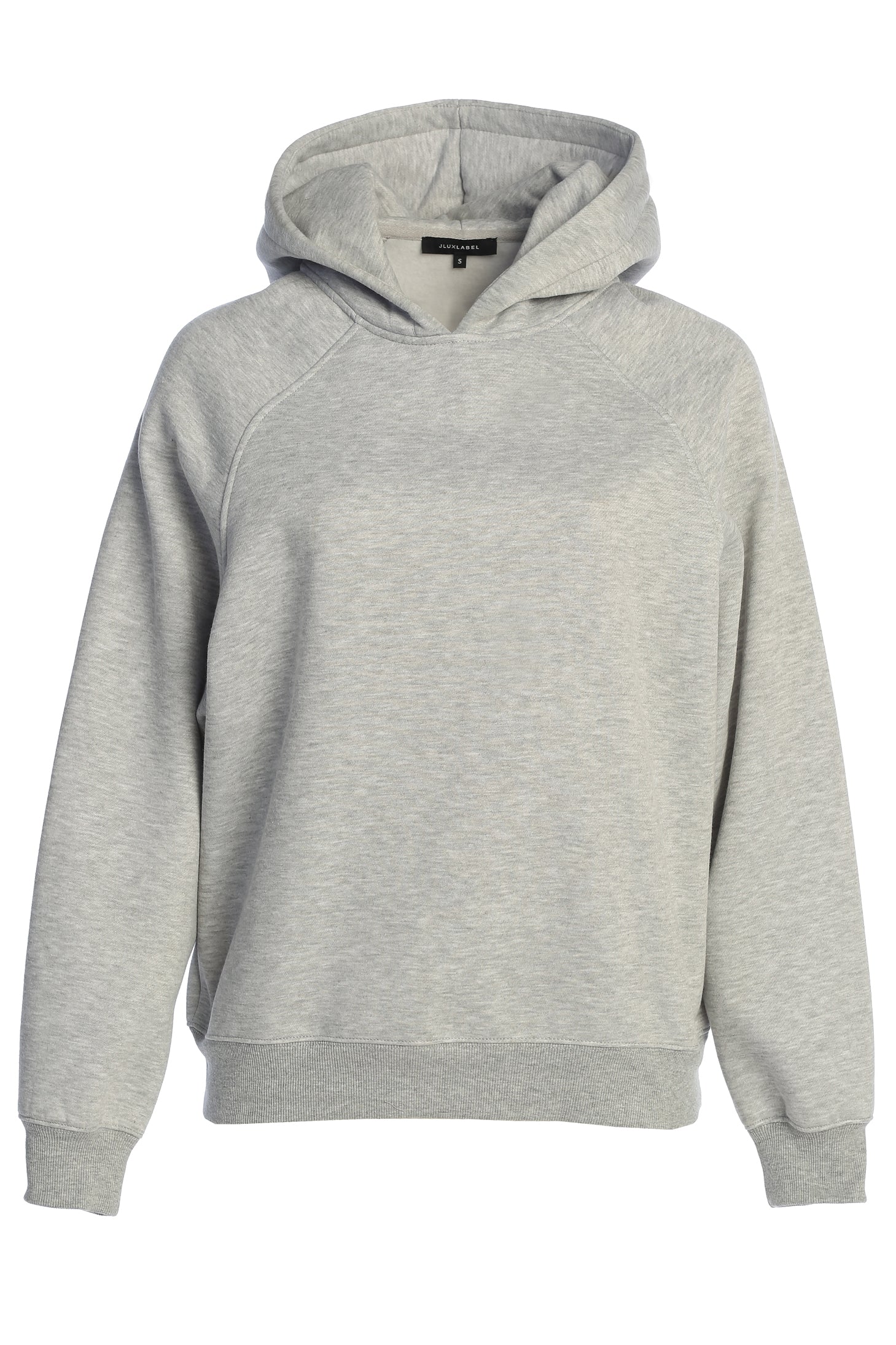 Heather Grey JLUXLABEL Logo Pullover Hoodie - Image 3