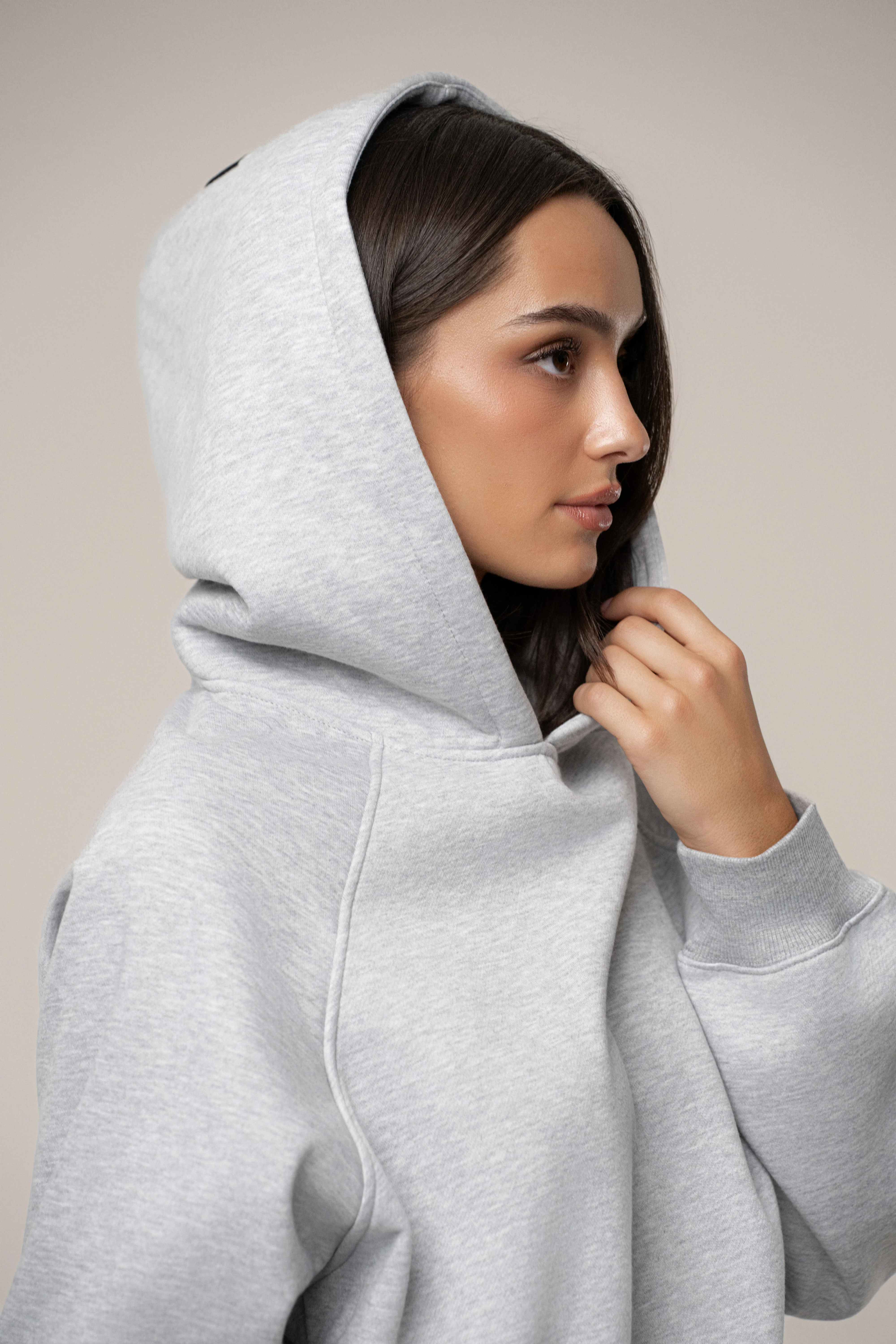 Heather Grey JLUXLABEL Logo Pullover Hoodie - Image 5