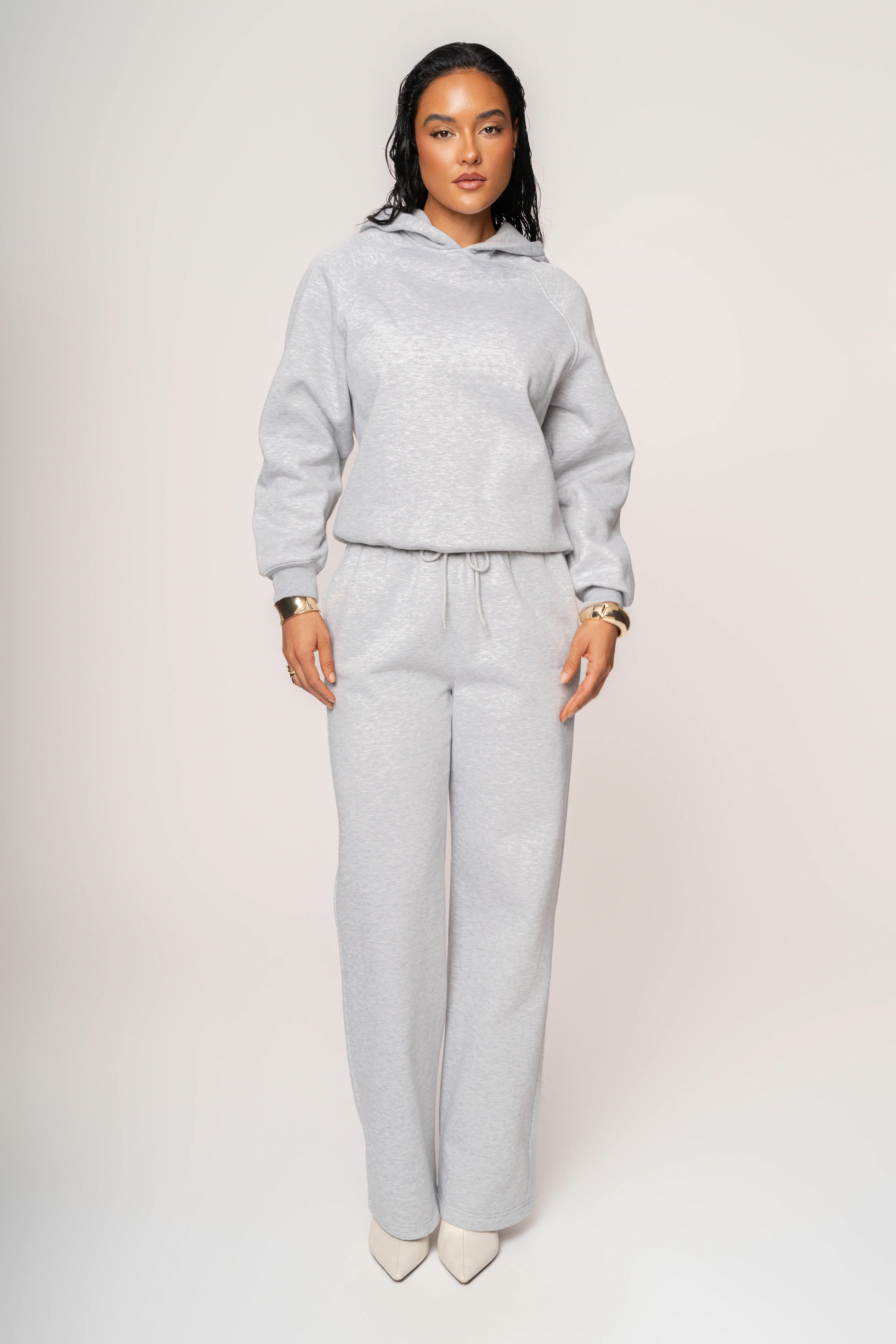 Heather Grey JLUXLABEL Logo Pullover Hoodie - Image 8