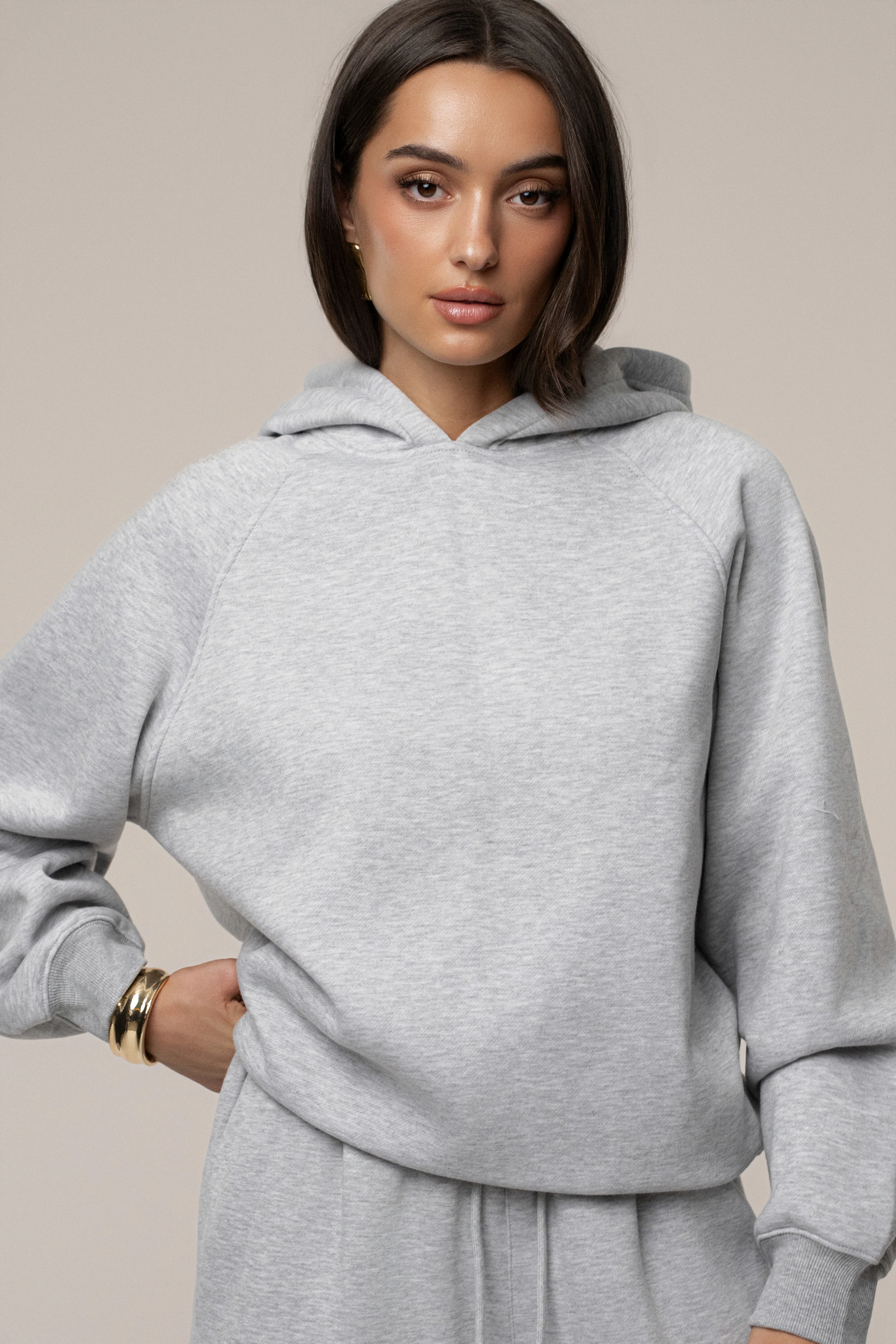 Heather Grey JLUXLABEL Logo Pullover Hoodie - Image 9