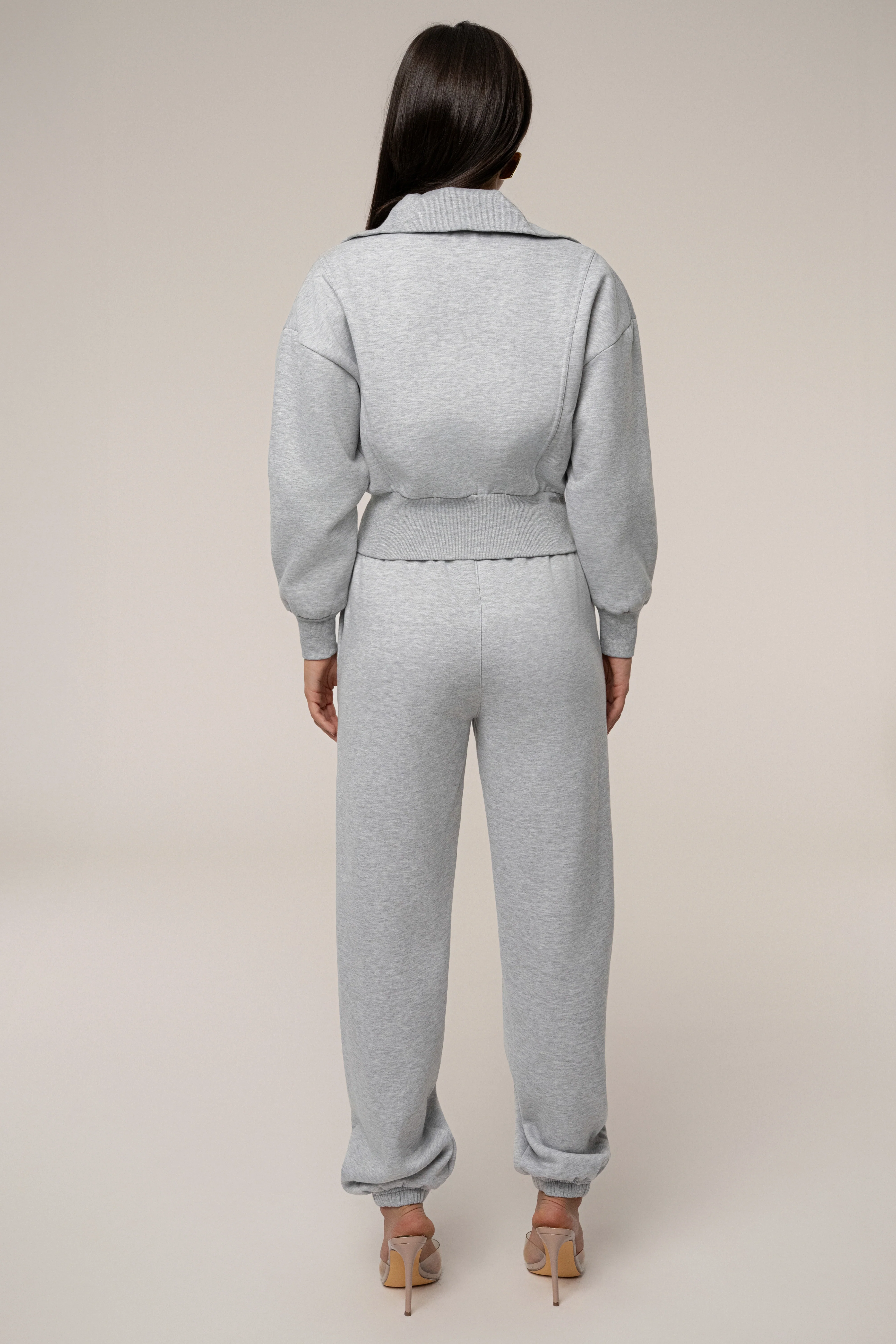 Heather Grey JLUXLABEL Logo Sweatpants - Image 9