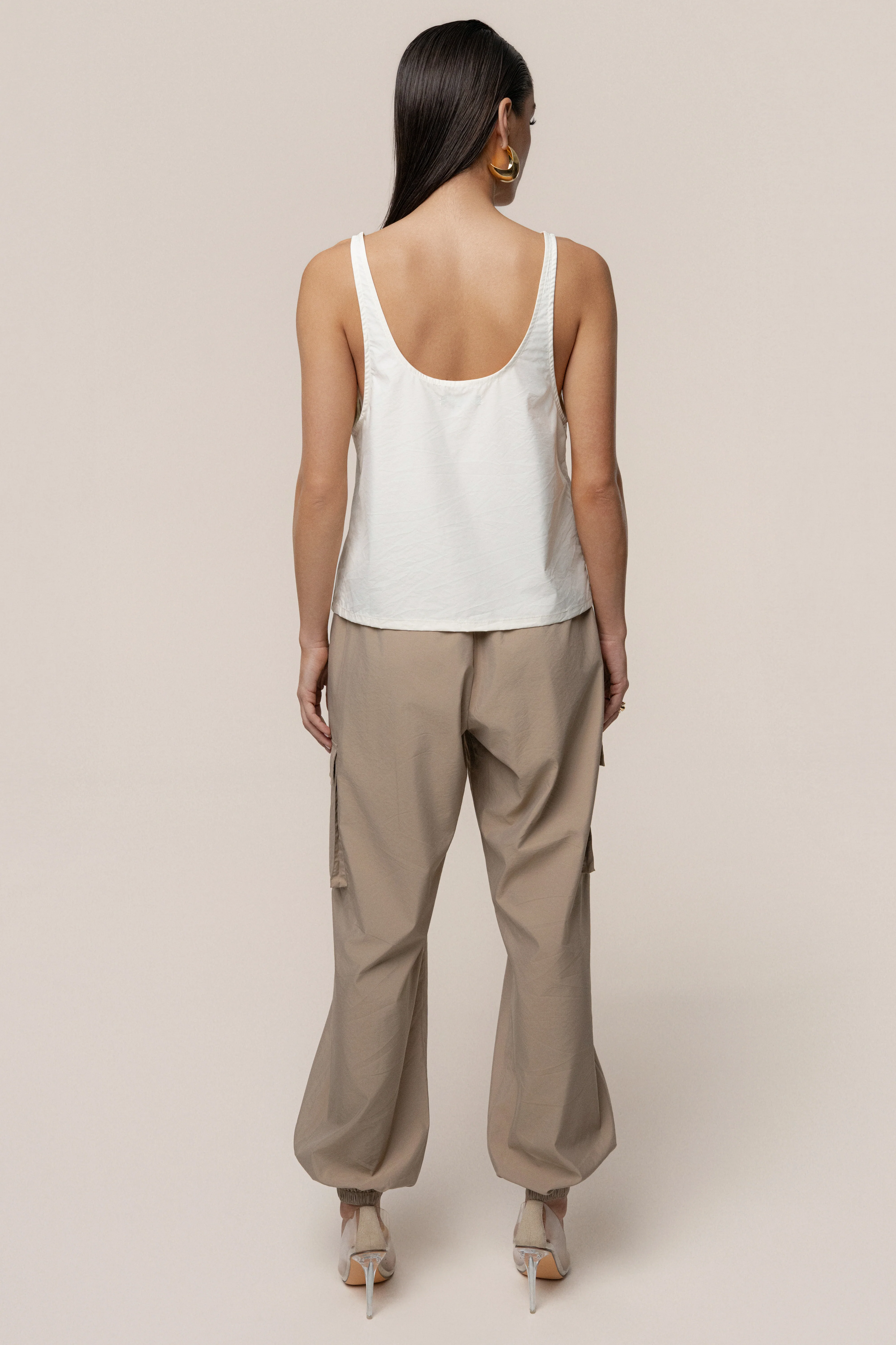 Ivory Active Scoop Neck Top - Image 13