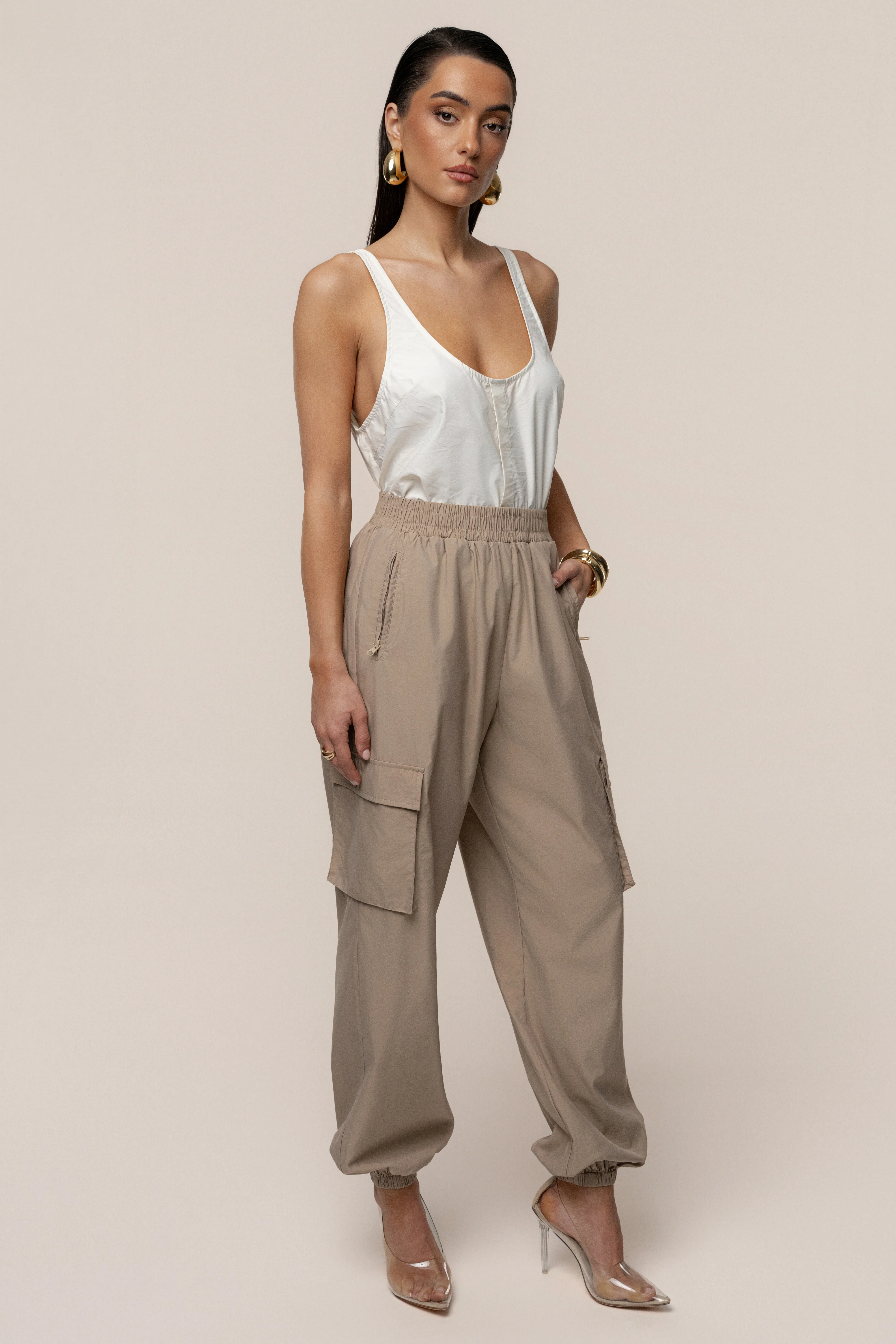 Ivory Active Scoop Neck Top - Image 7