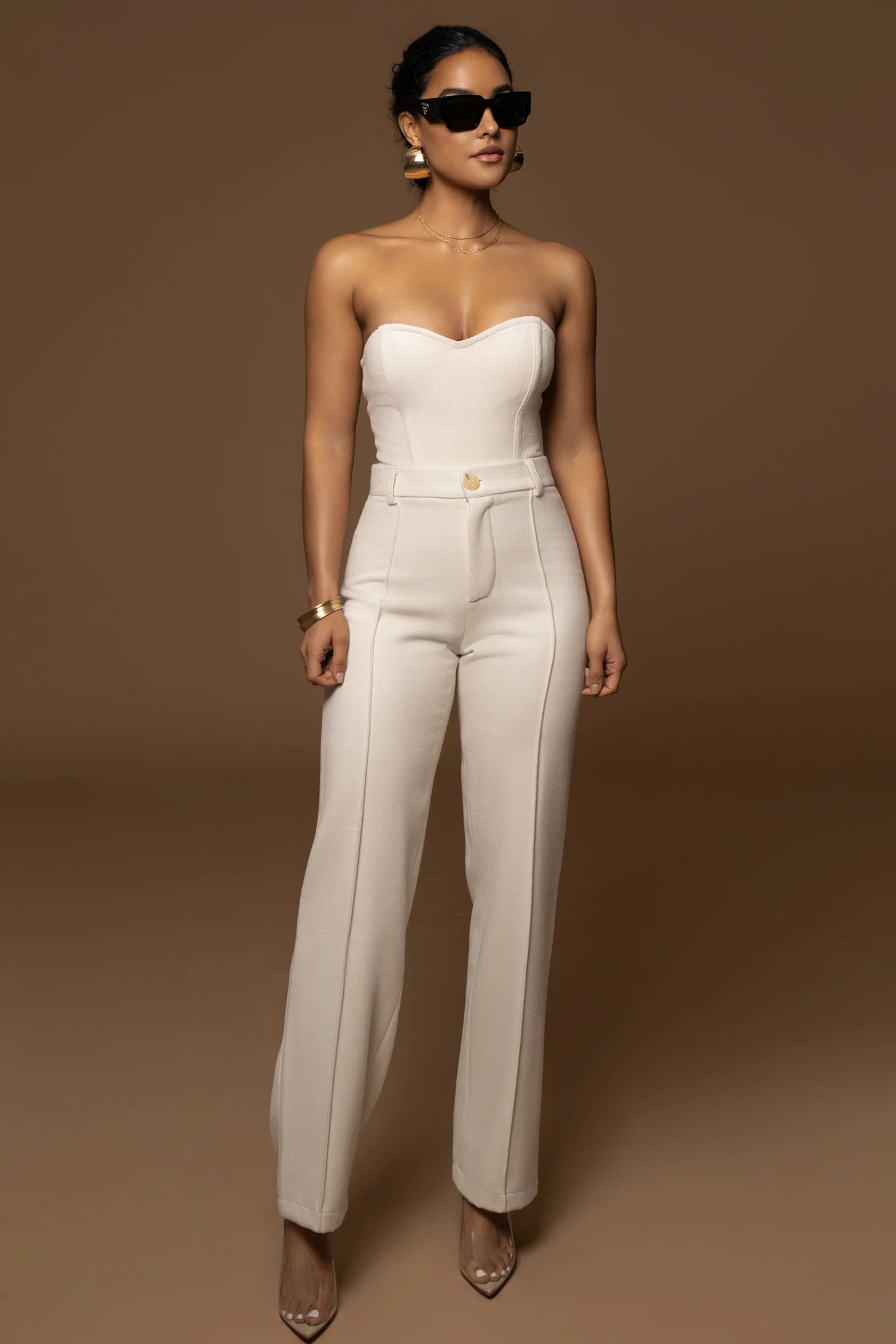 Ivory ALL YOU NEED WOVEN CORSET - Image 4