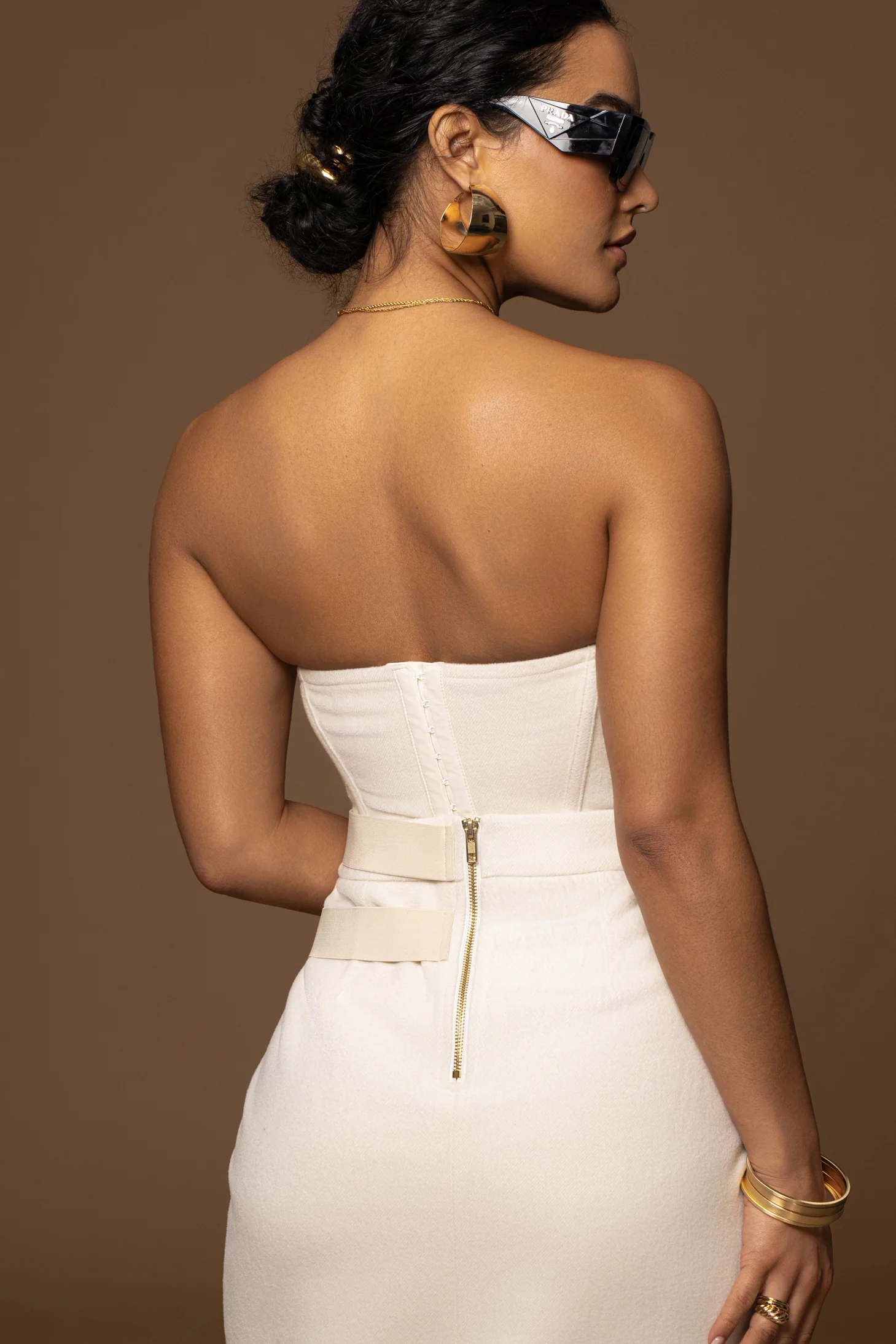 Ivory ALL YOU NEED WOVEN CORSET - Image 8