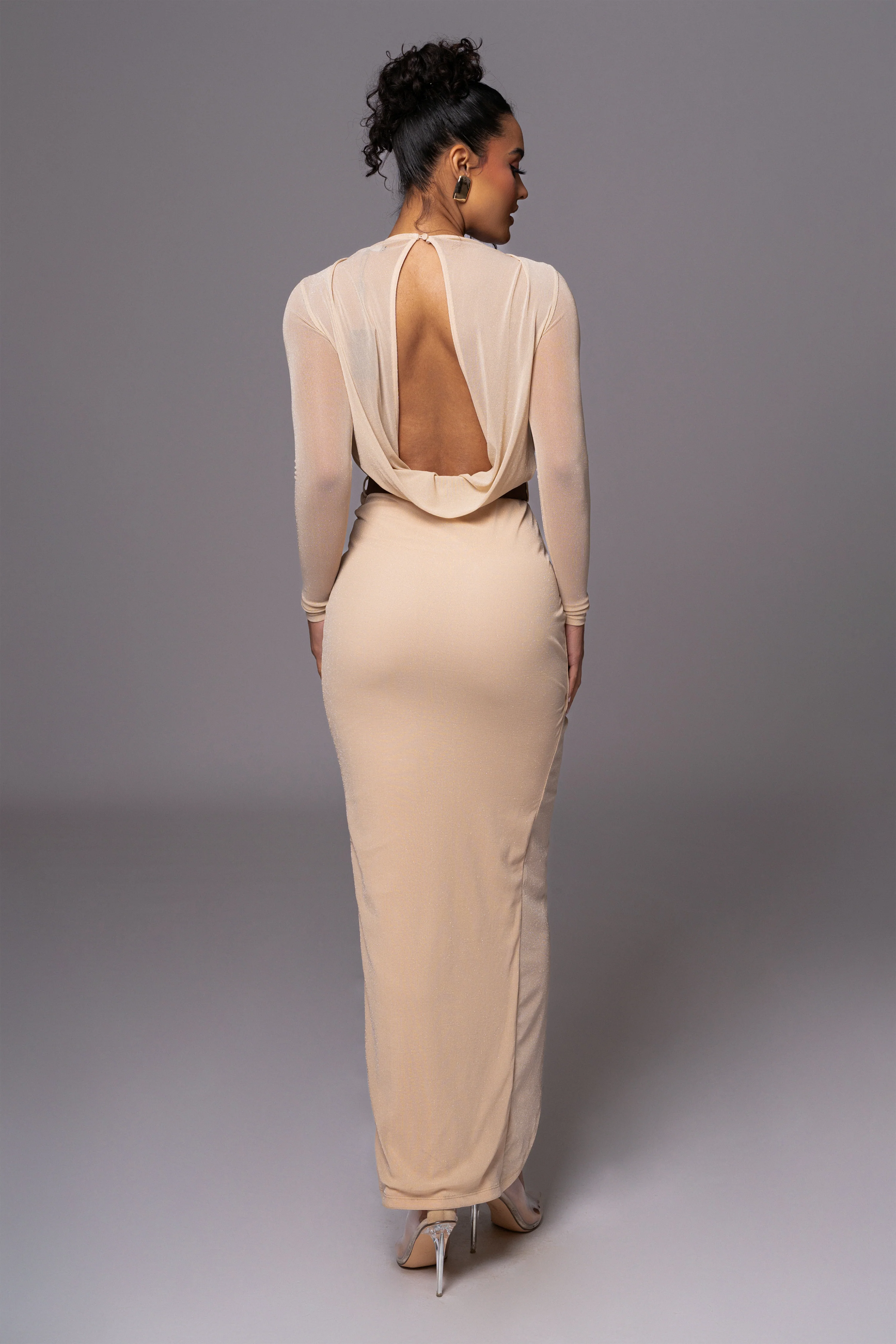 Ivory Araceli Gathered Maxi Dress - Image 3
