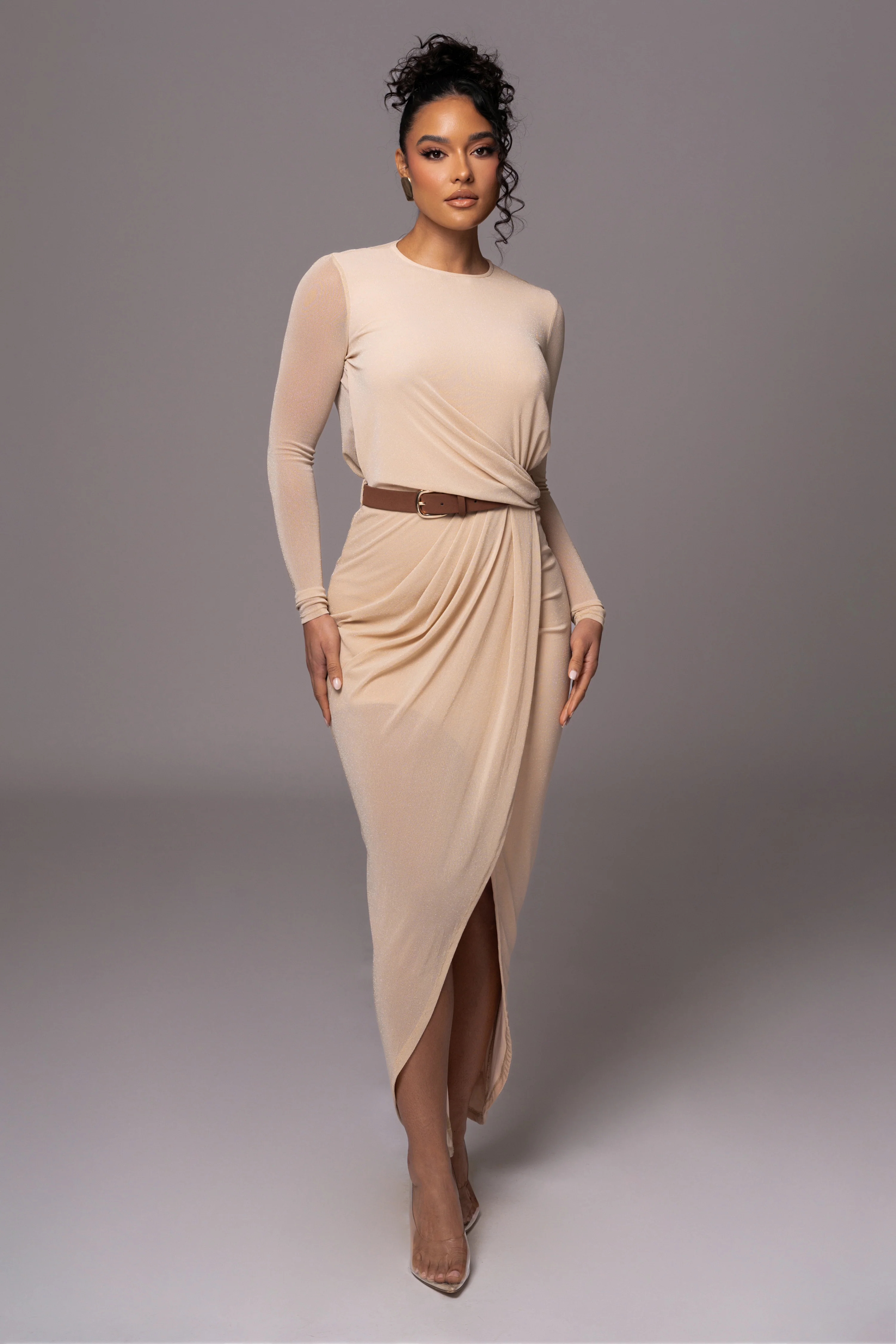 Ivory Araceli Gathered Maxi Dress - Image 4