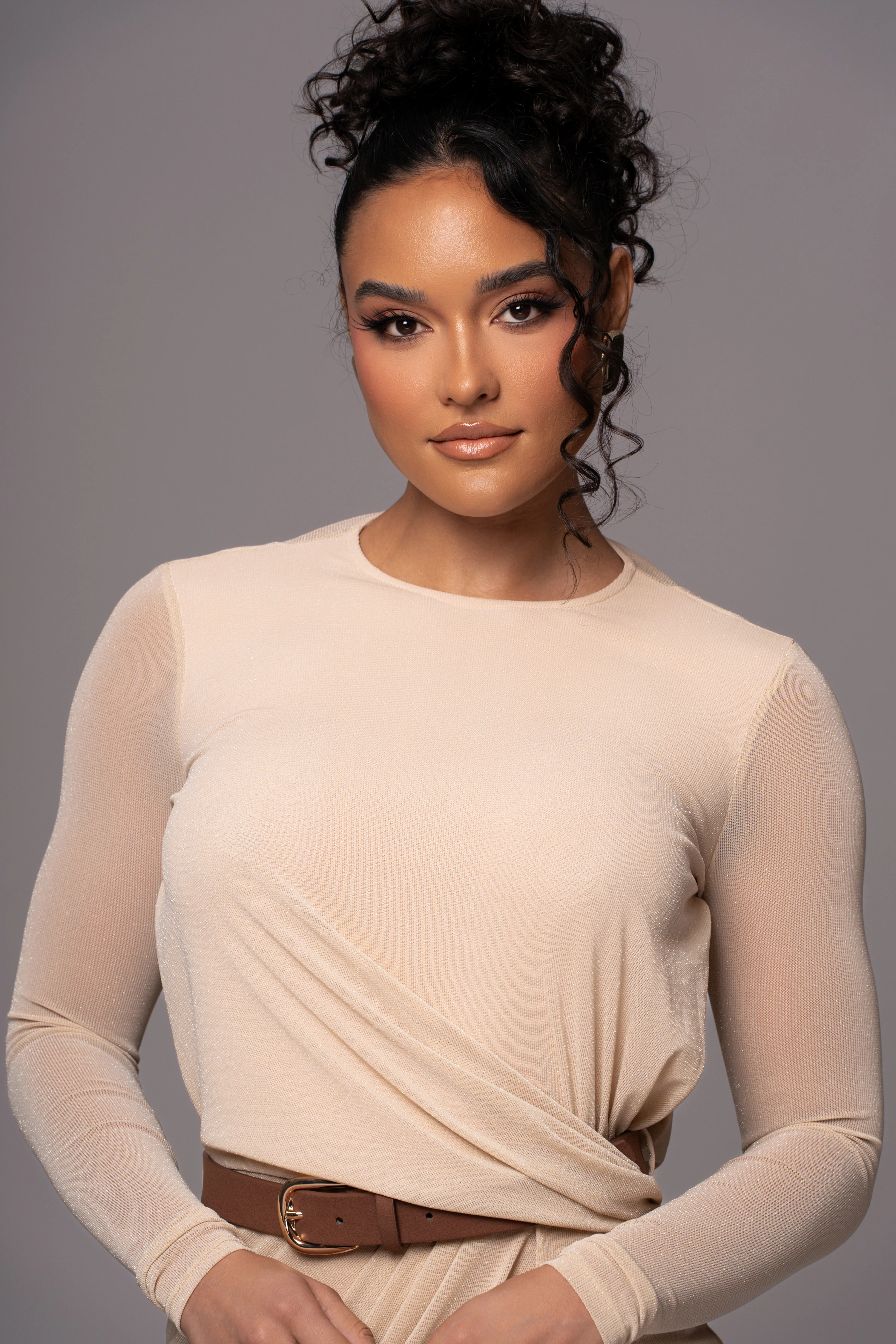 Ivory Araceli Gathered Maxi Dress - Image 5