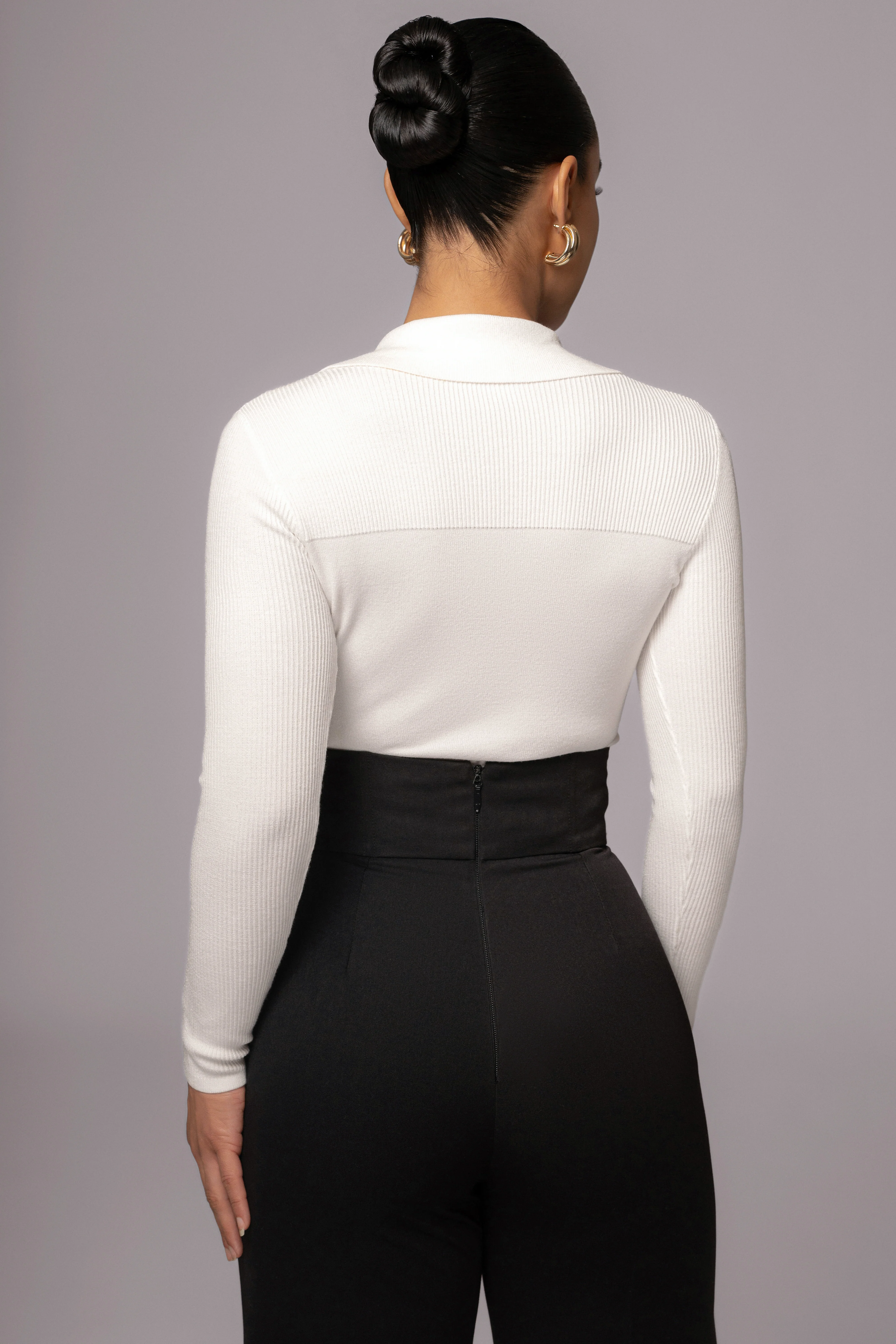 Ivory Ashley Collared Top - Image 10