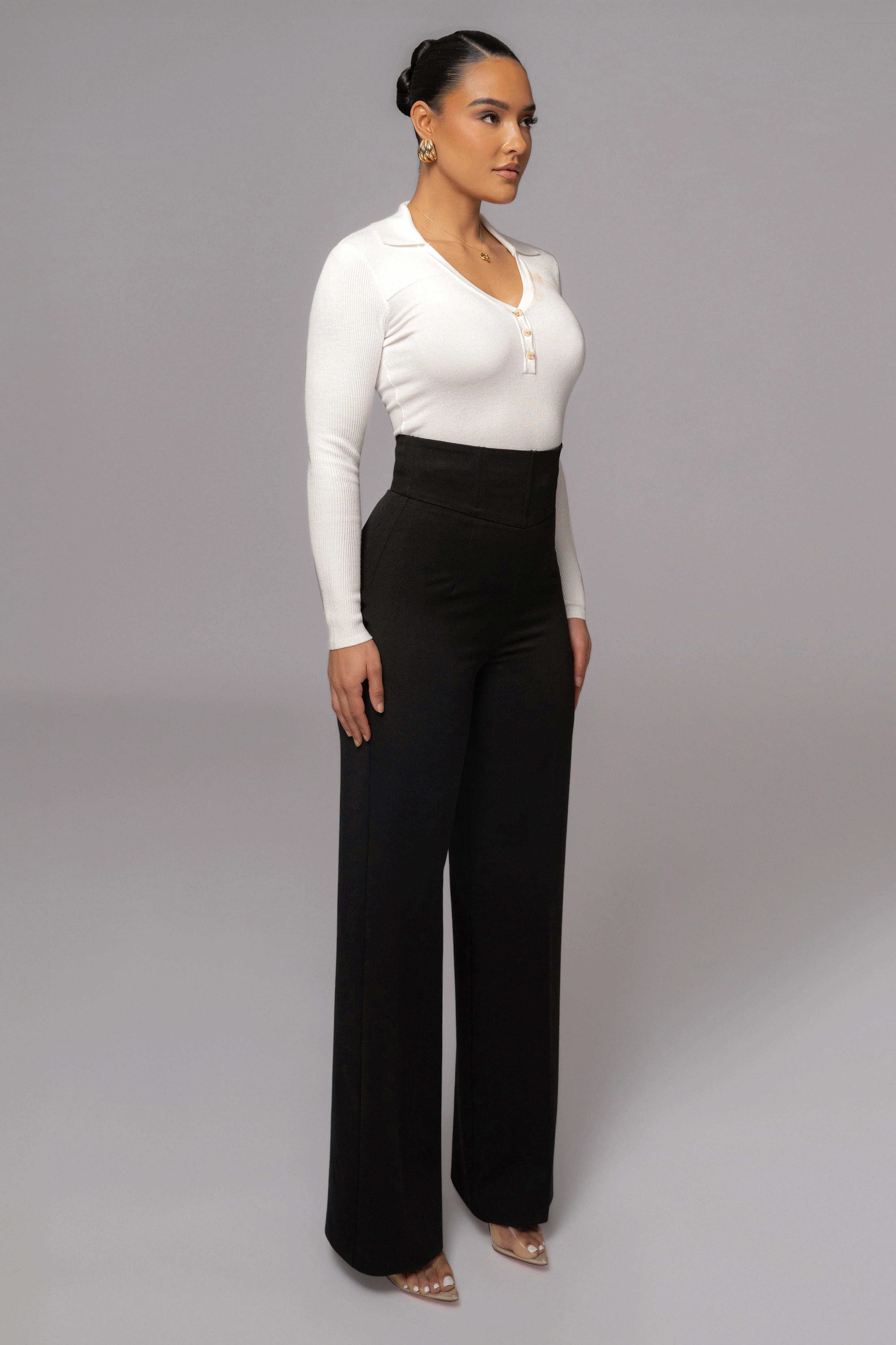 Ivory Ashley Collared Top - Image 9