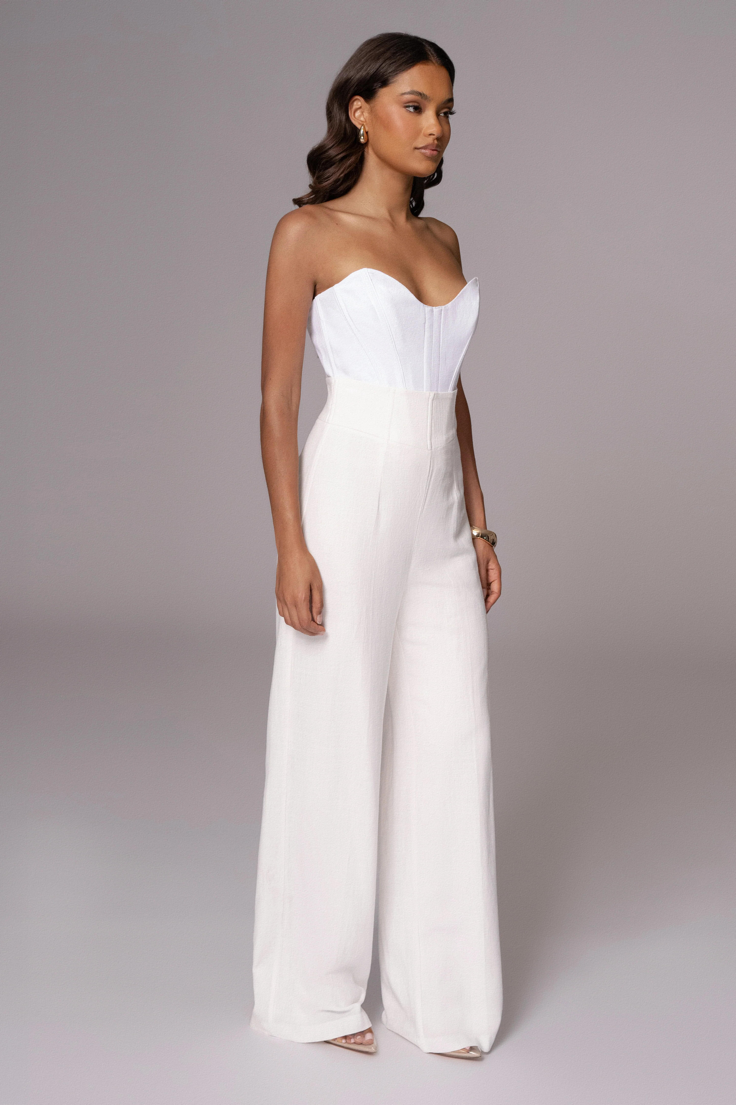Ivory Beyond The Sea Linen Corset - Image 4