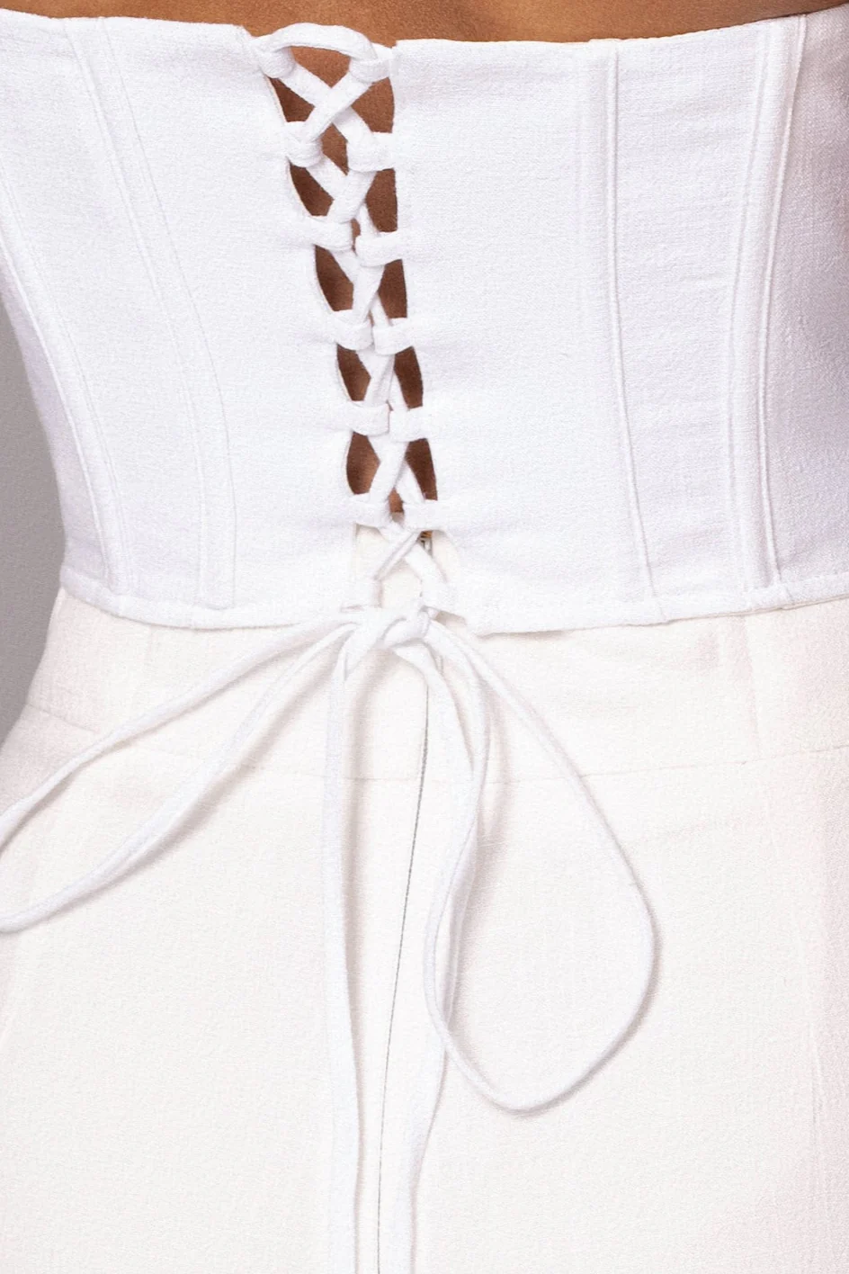 Ivory Beyond The Sea Linen Corset - Image 9
