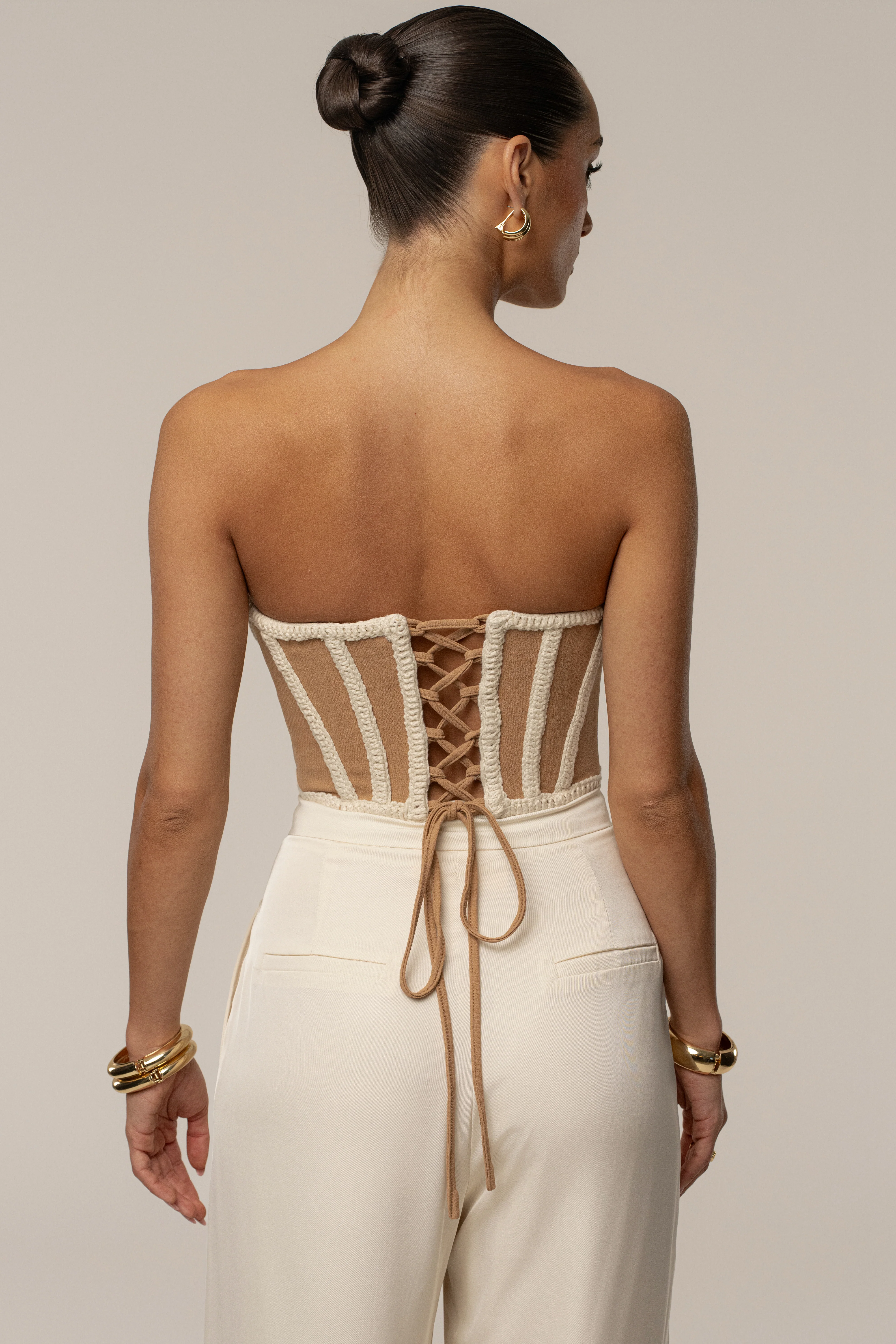Ivory Cassis Braided Corset - Image 2
