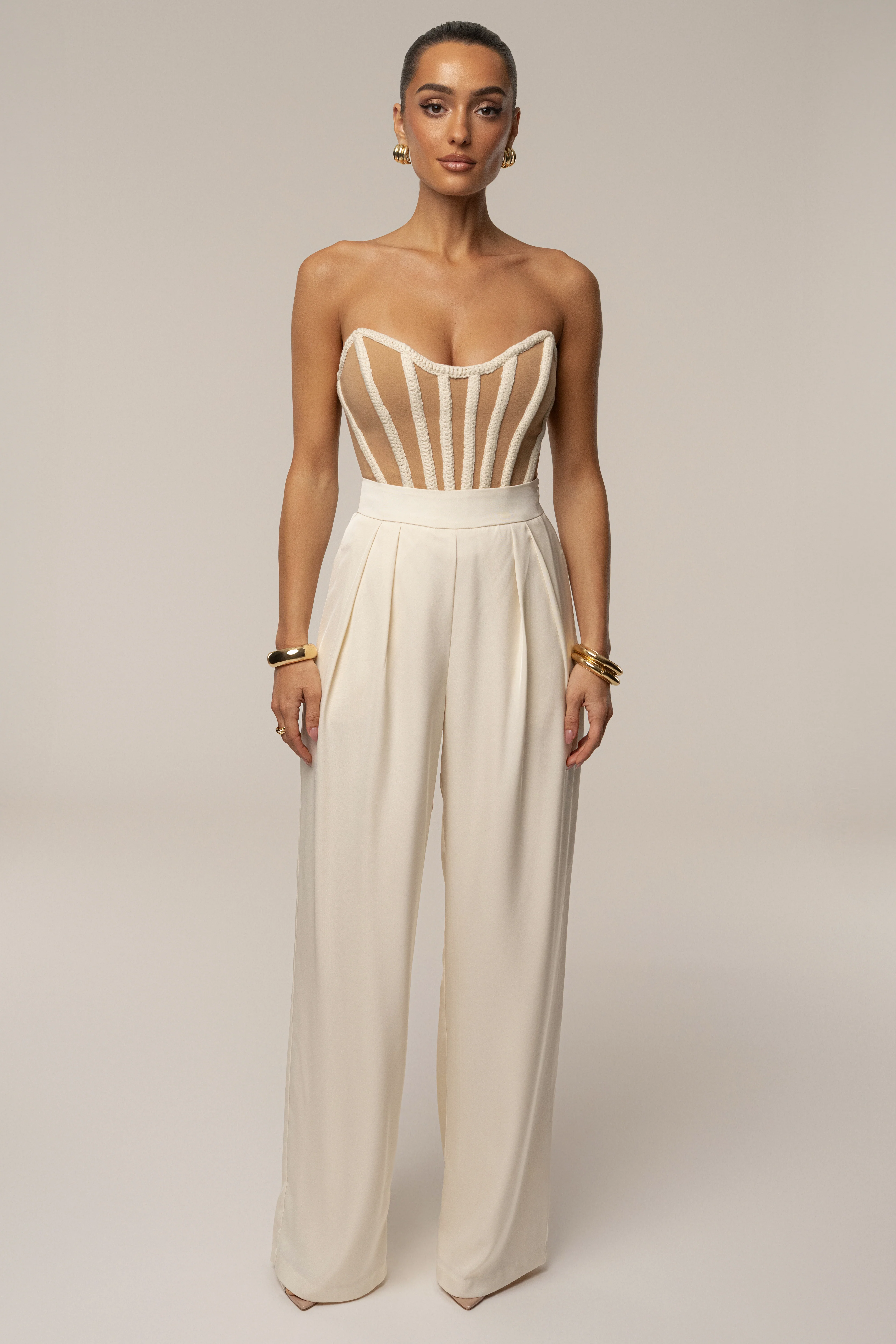 Ivory Cassis Braided Corset - Image 4