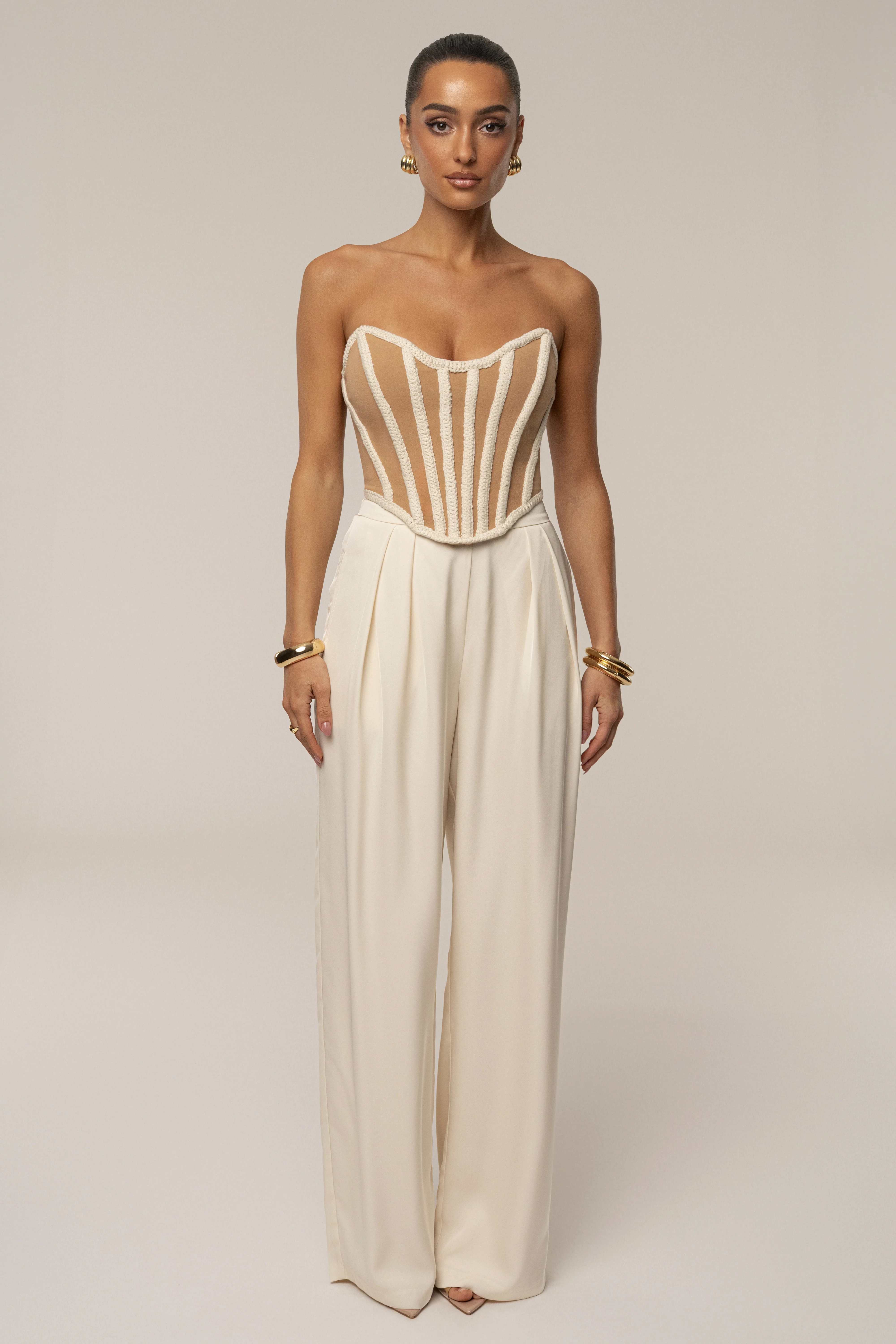Ivory Cassis Braided Corset - Image 5