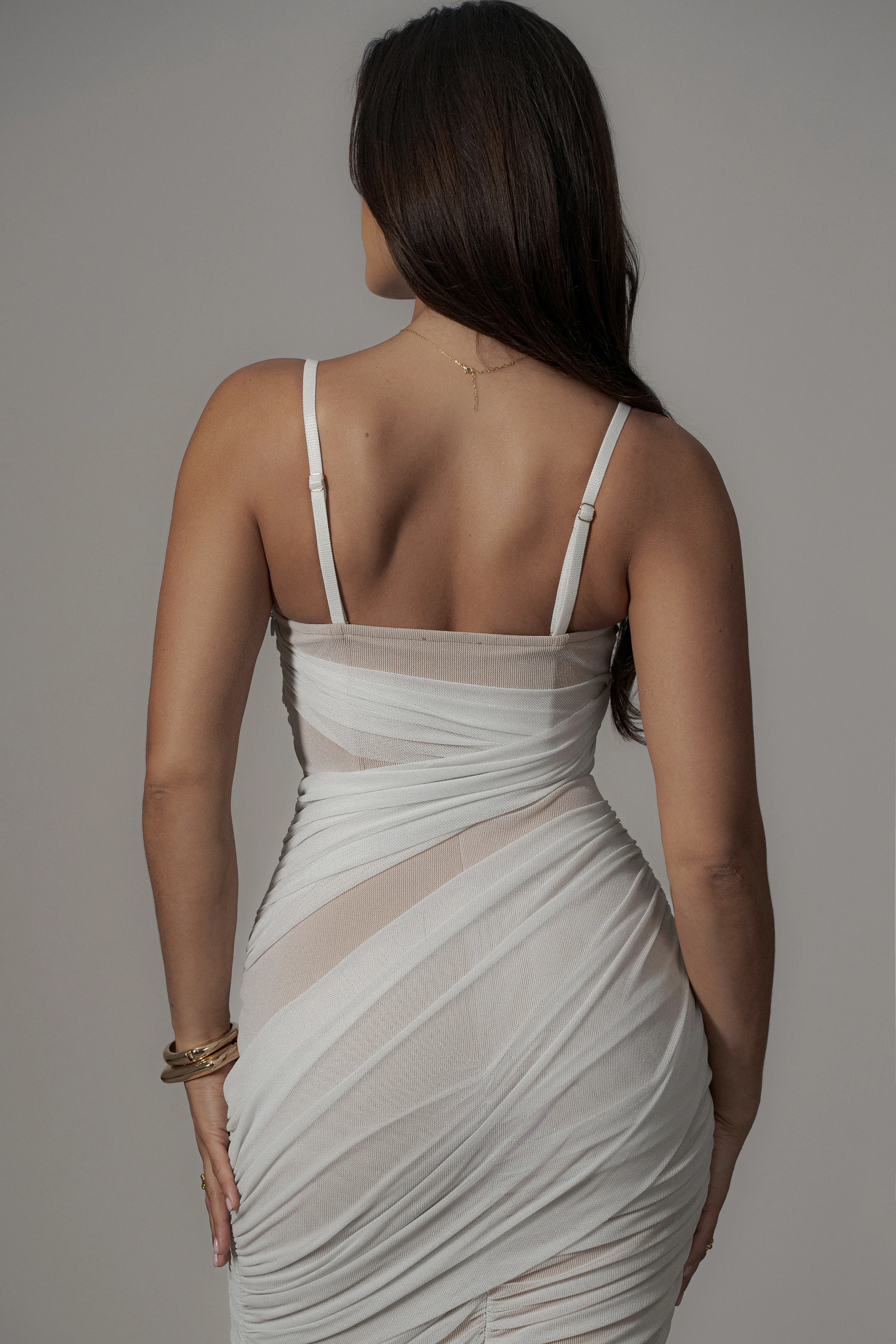 Ivory Catalina Lurex Knit Maxi Dress - Image 16