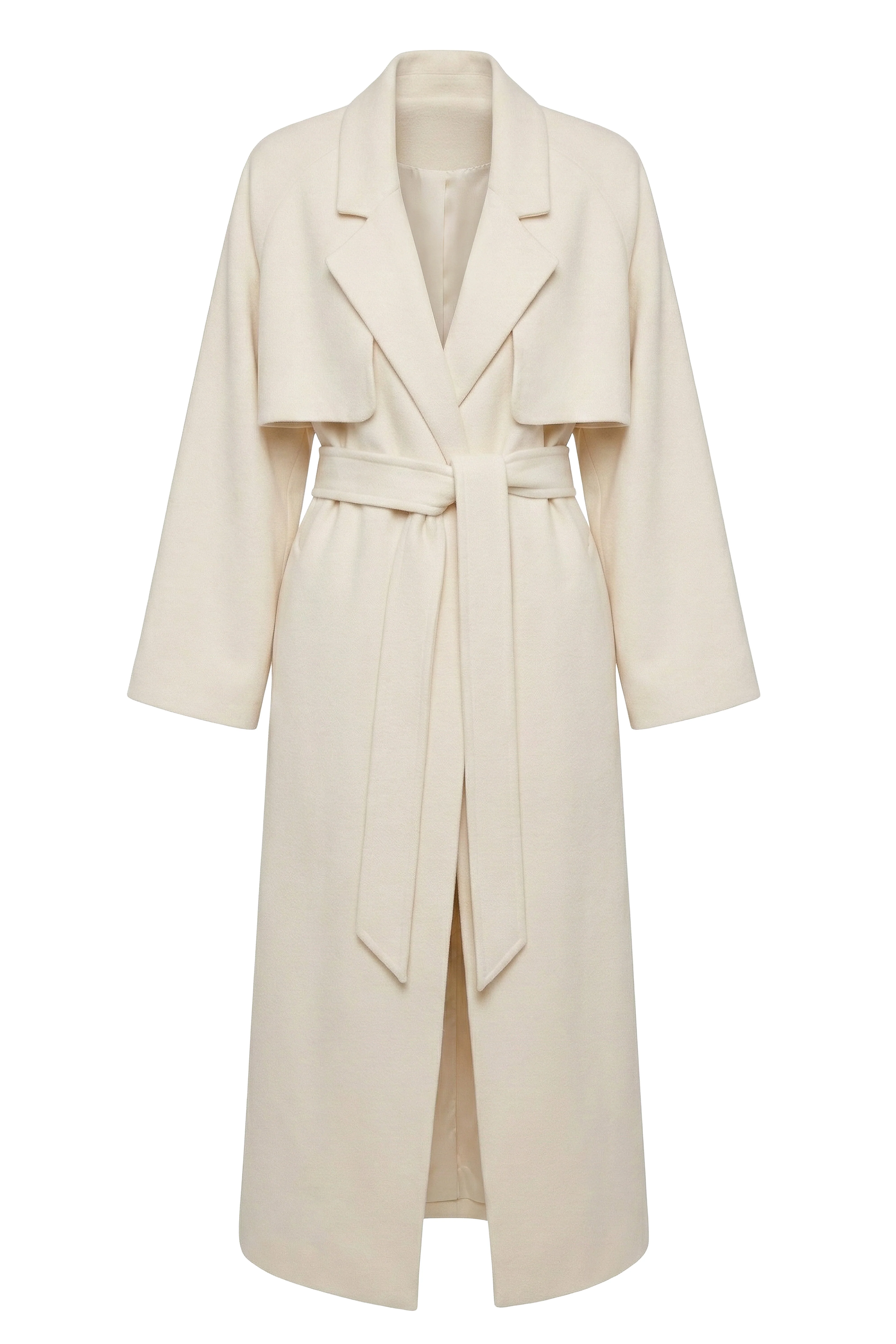 Ivory Cloud Woven Coat - Image 3