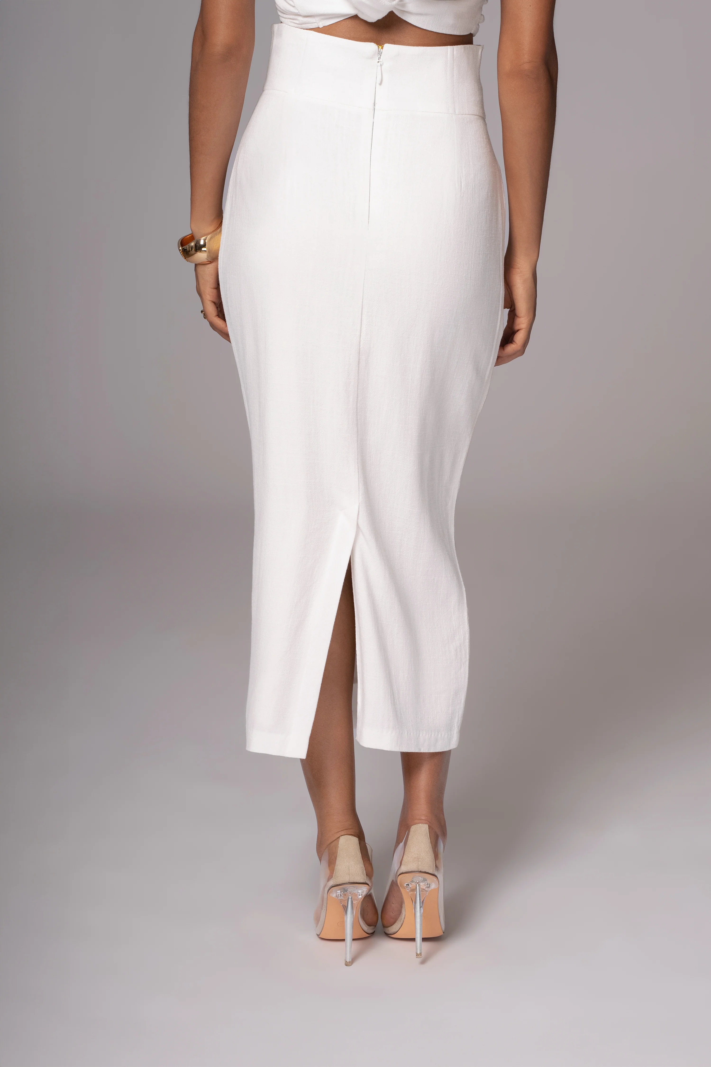 Ivory Coastland Linen Skirt - Image 8