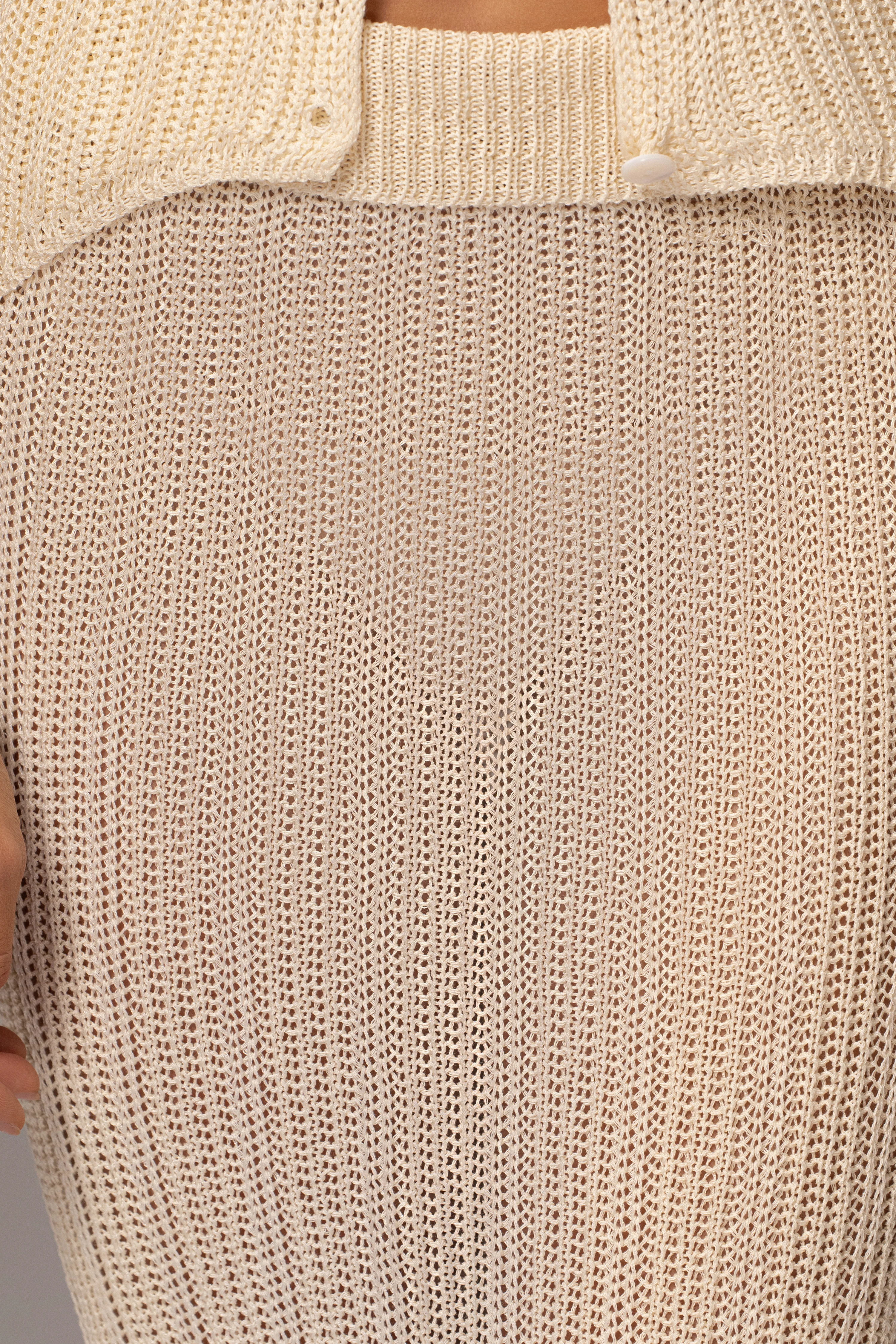 Ivory Cyrus Ribbed Skirt Set - Image 11