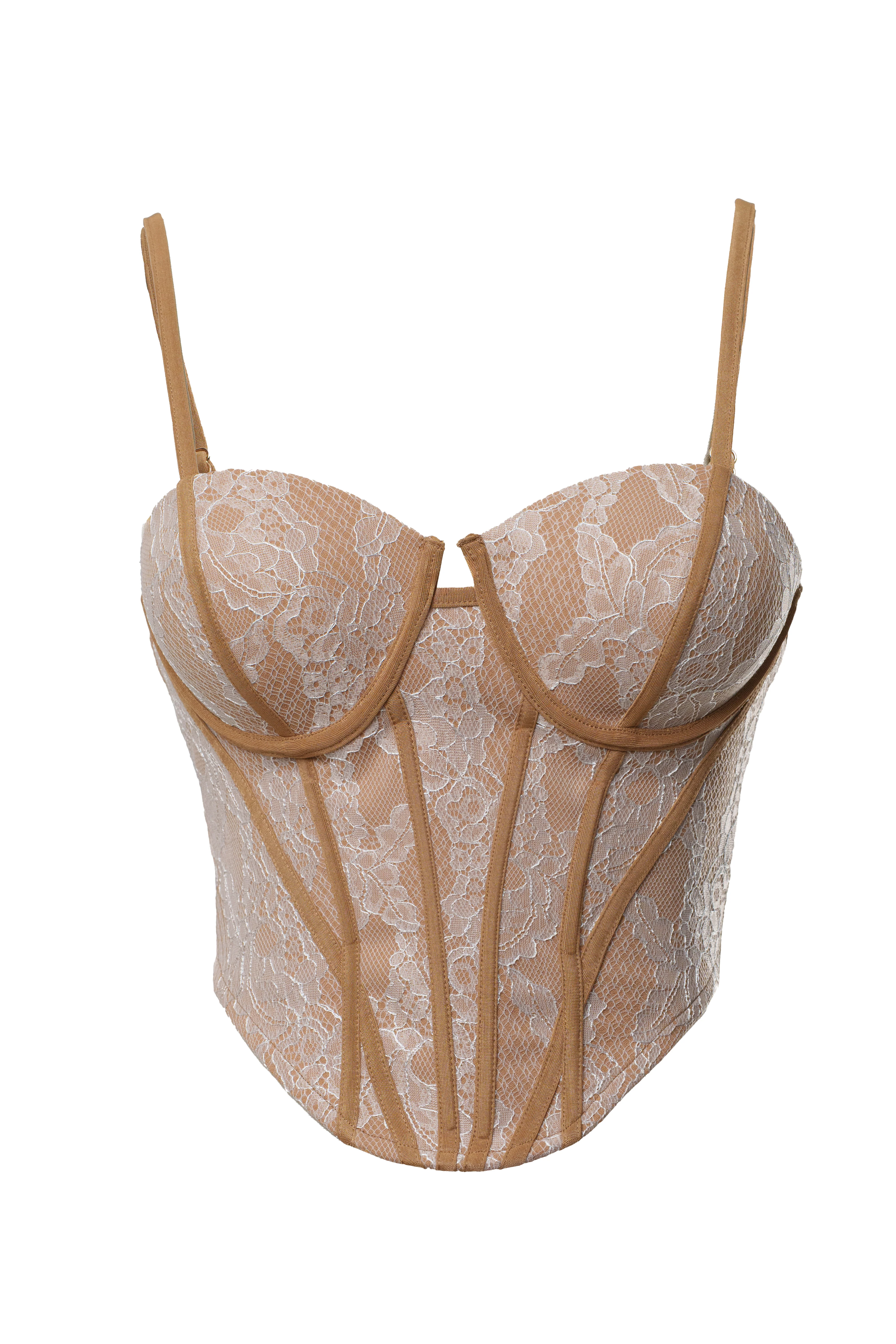 Ivory Desire Lace Corset - Image 3