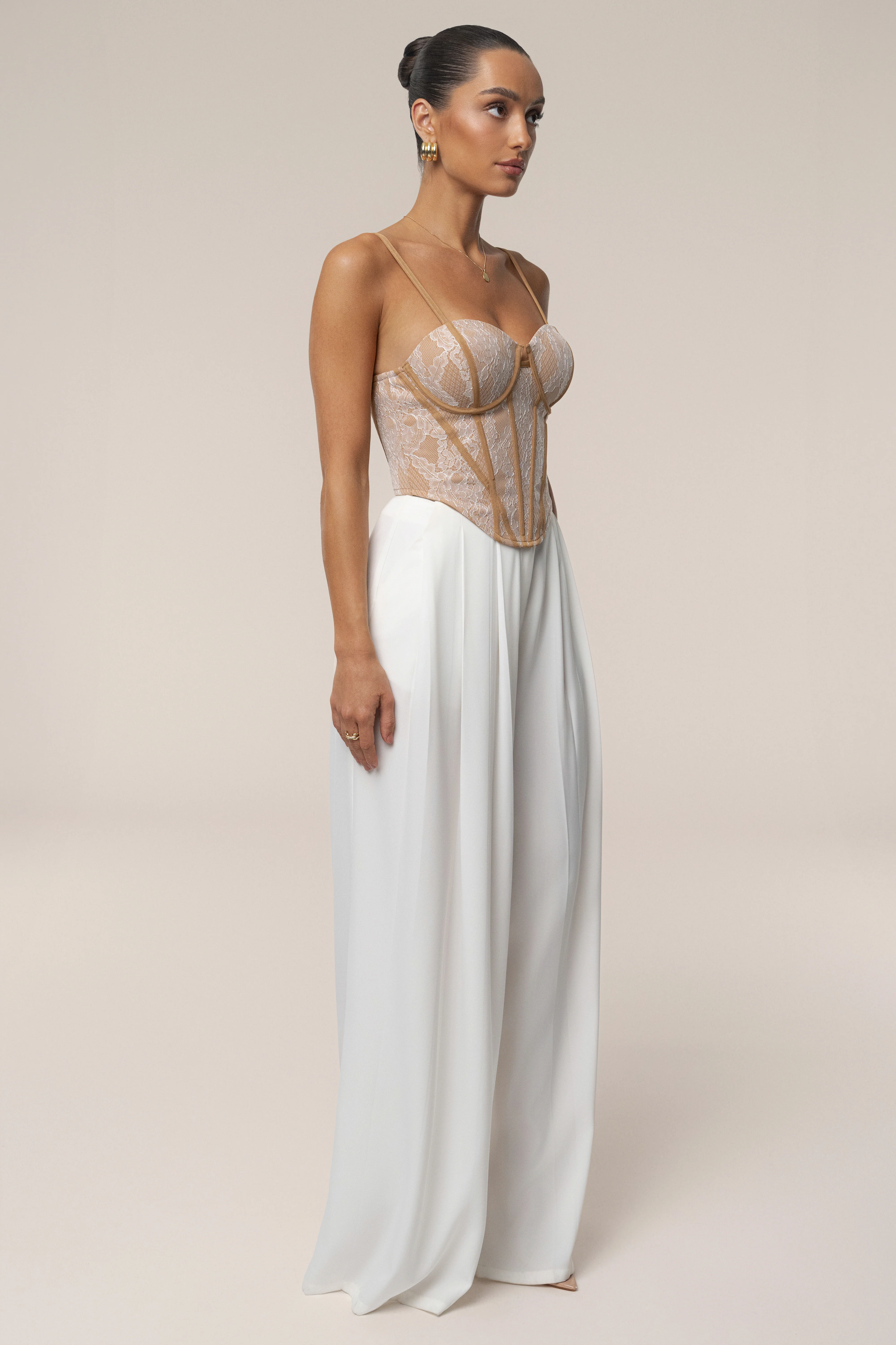Ivory Desire Lace Corset - Image 4