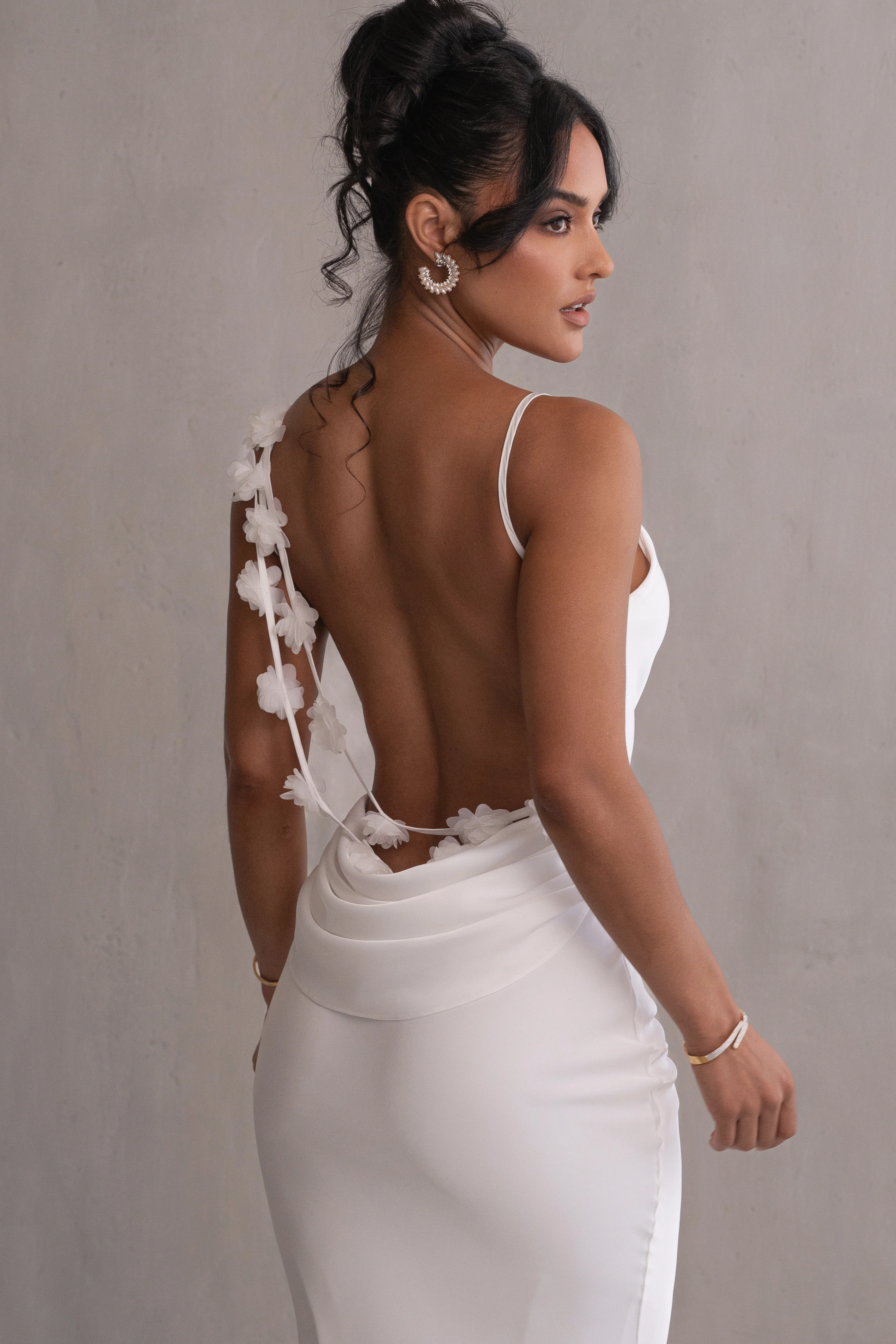 Ivory Down The Aisle Satin Gown - Image 10