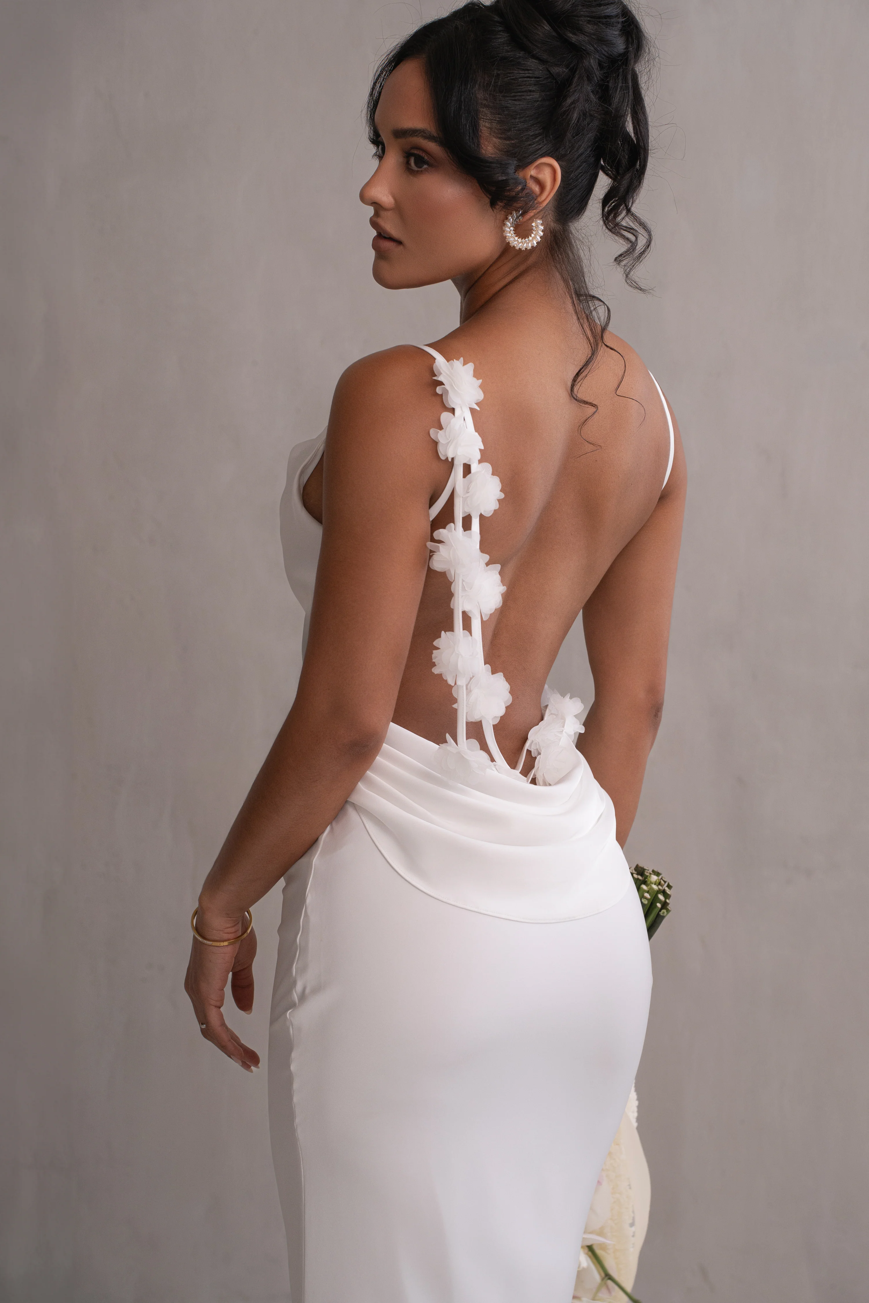Ivory Down The Aisle Satin Gown - Image 12