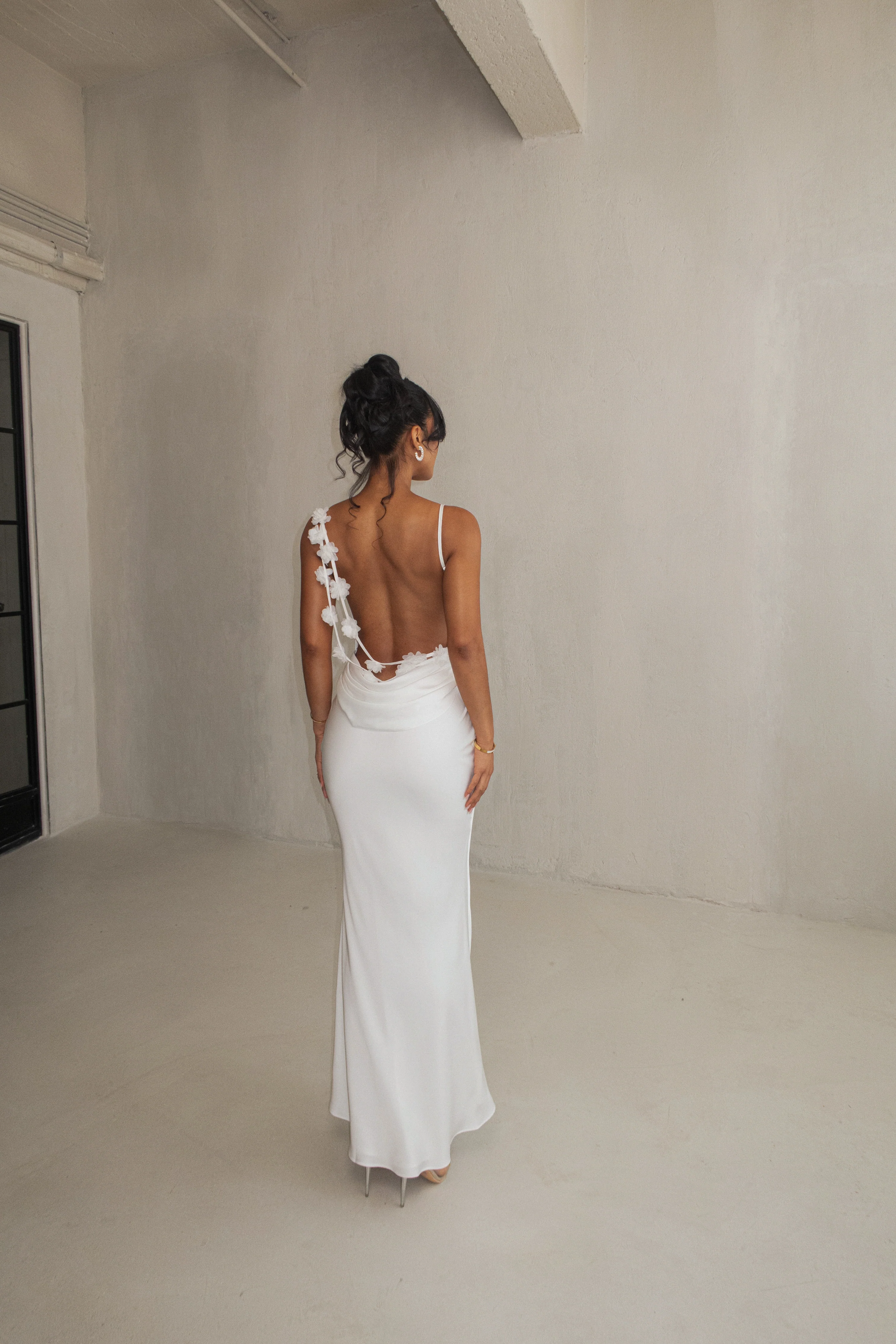 Ivory Down The Aisle Satin Gown - Image 13