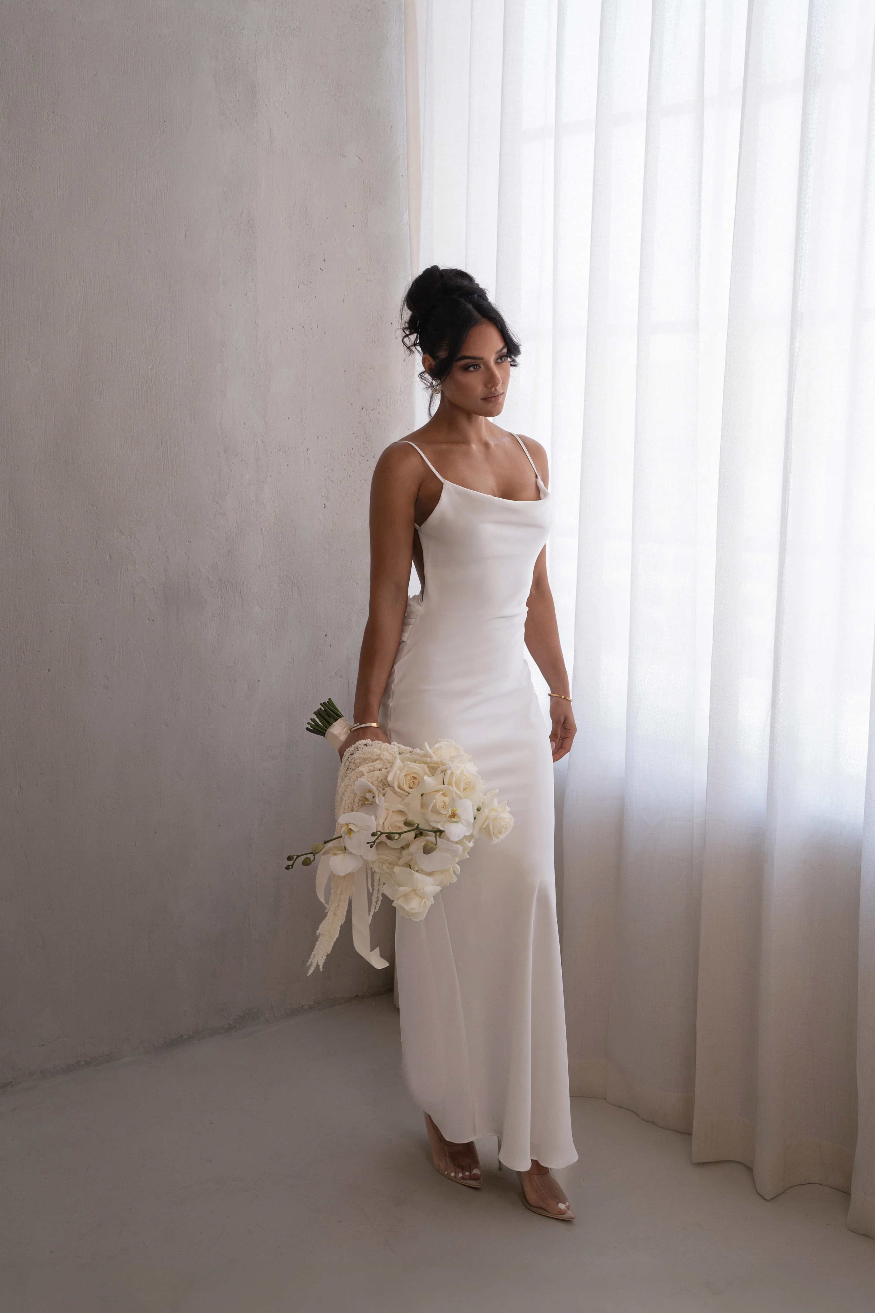 Ivory Down The Aisle Satin Gown - Image 6