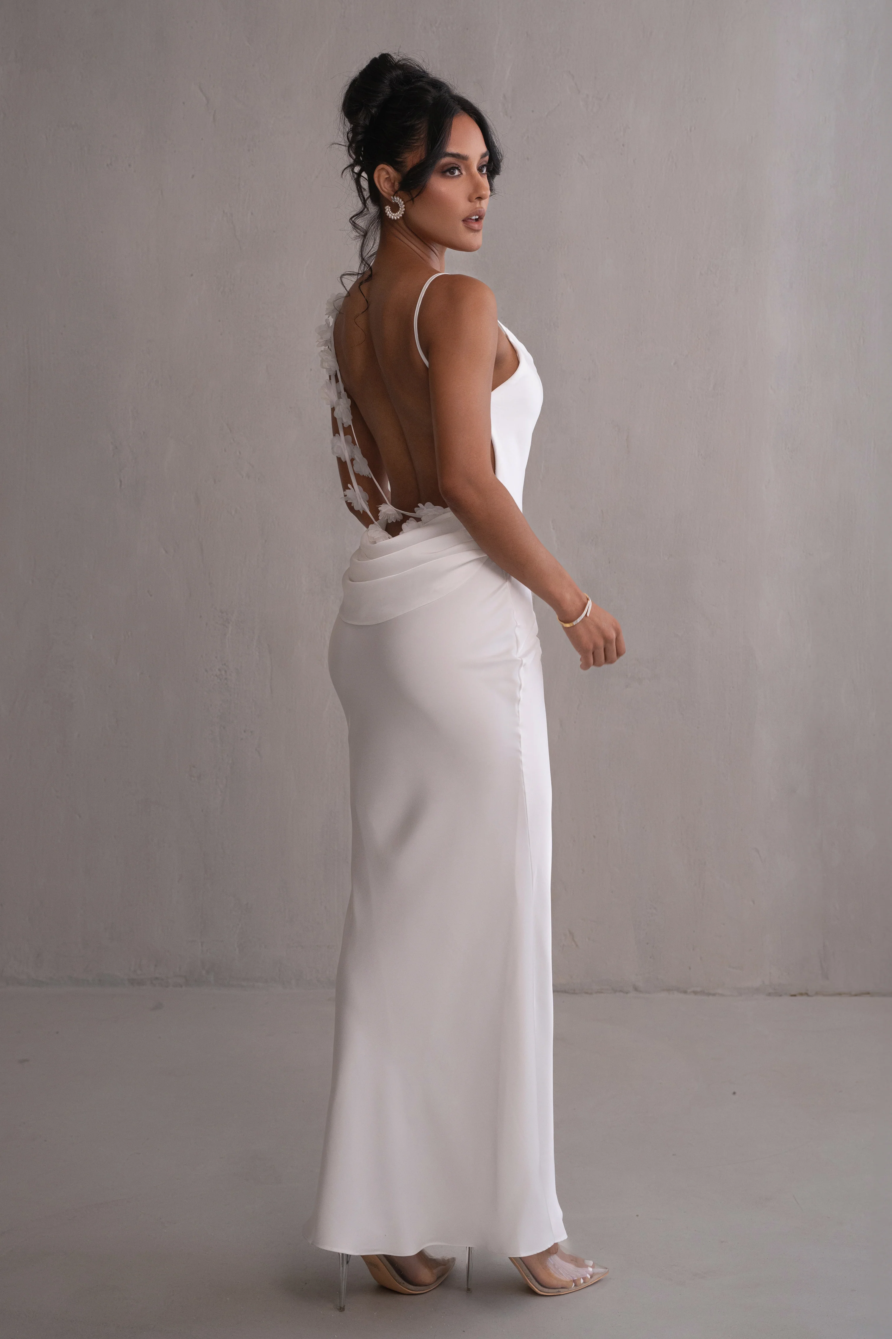Ivory Down The Aisle Satin Gown - Image 7