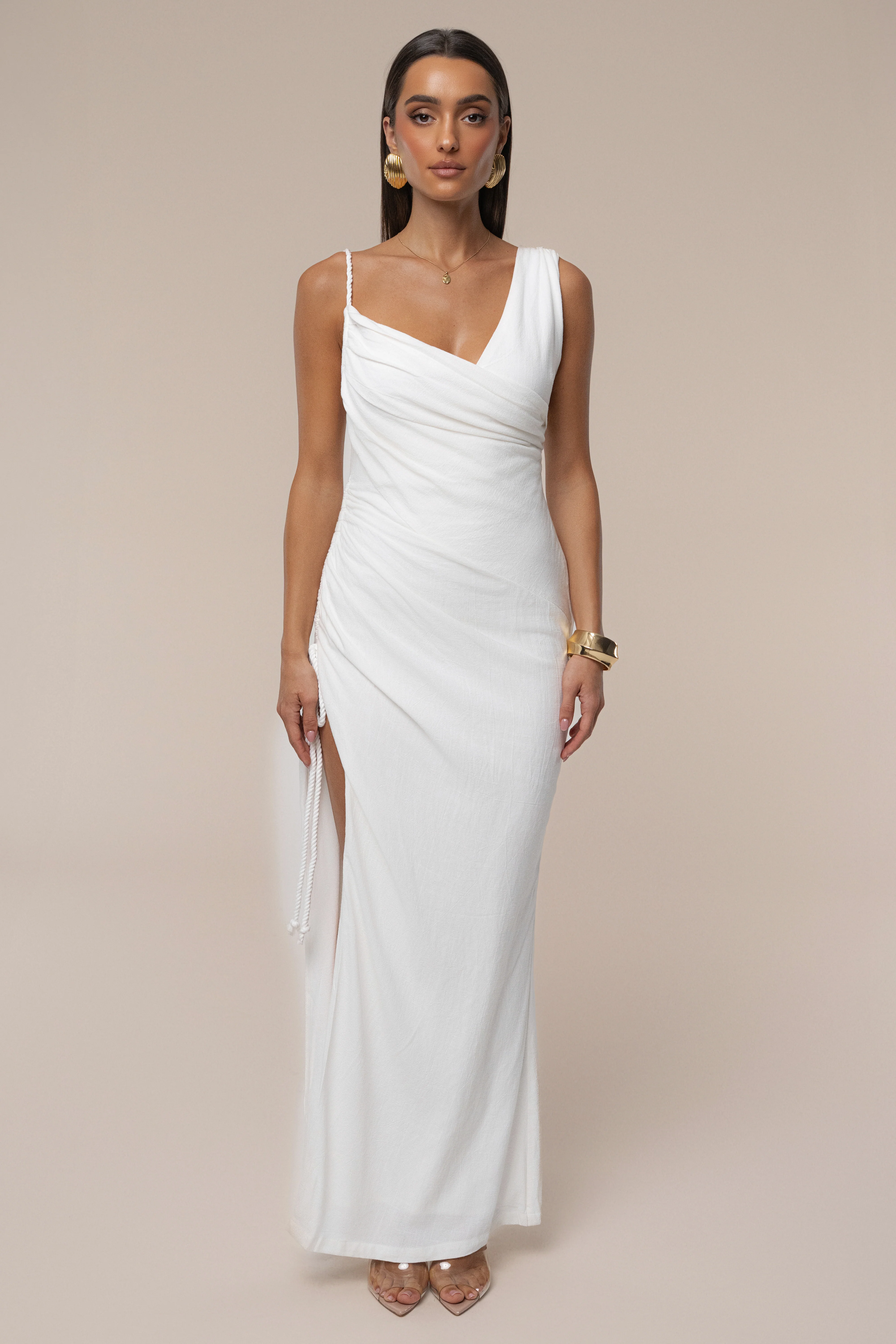 Ivory Dreaming Of Summer Linen Dress - Image 4
