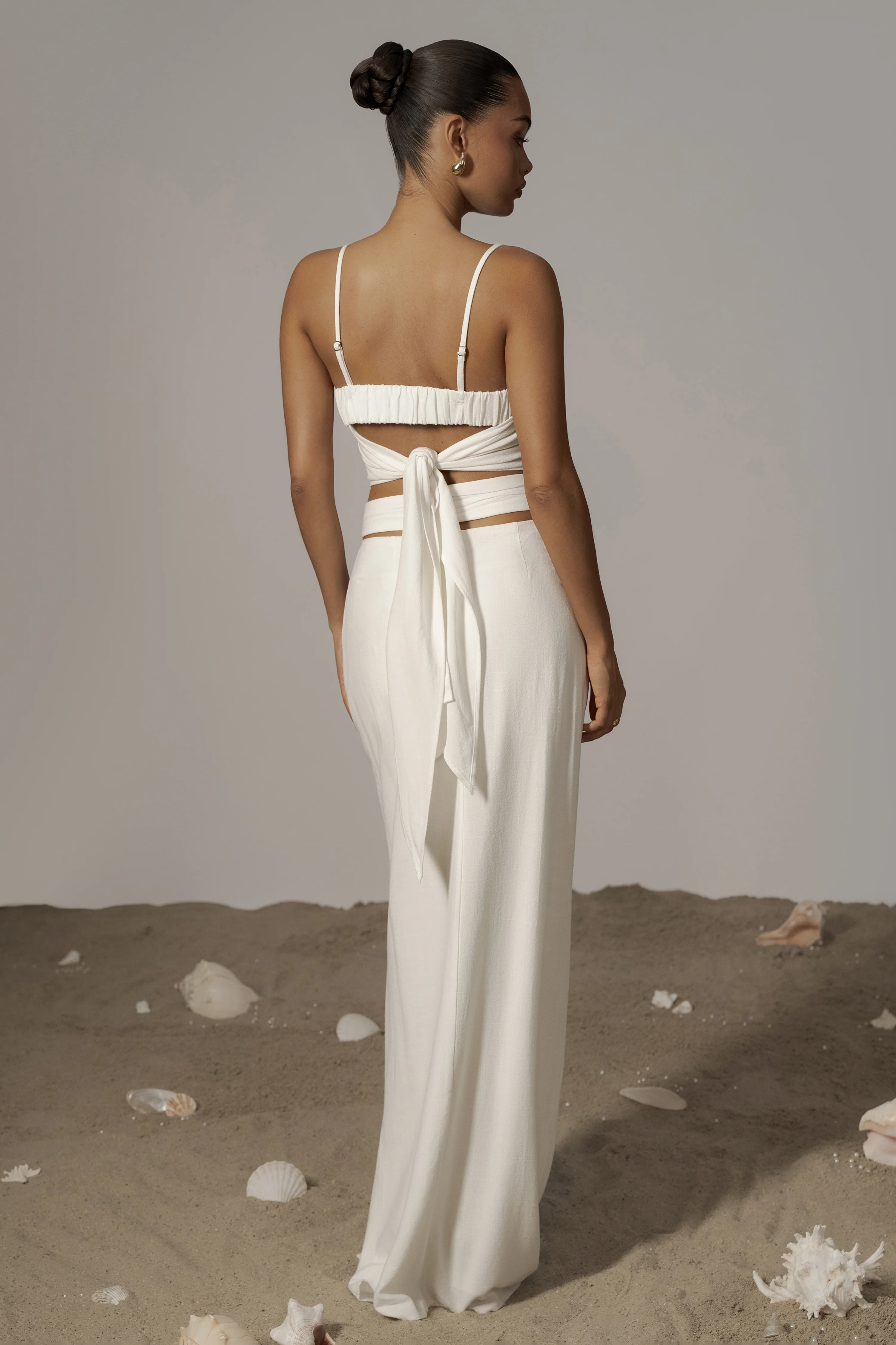Ivory Dreamland Linen Skirt - Image 2