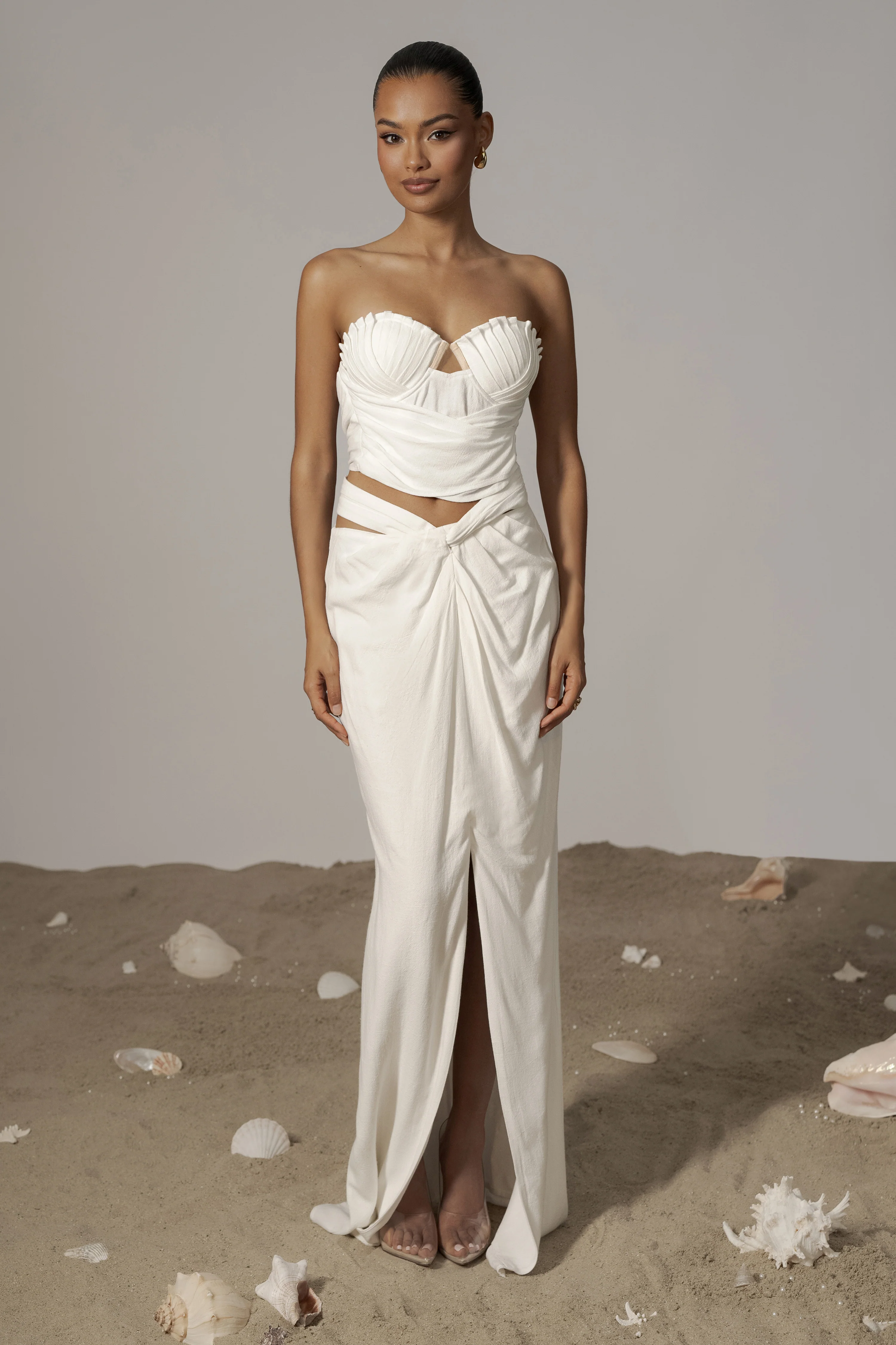 Ivory Dreamland Linen Skirt - Image 3