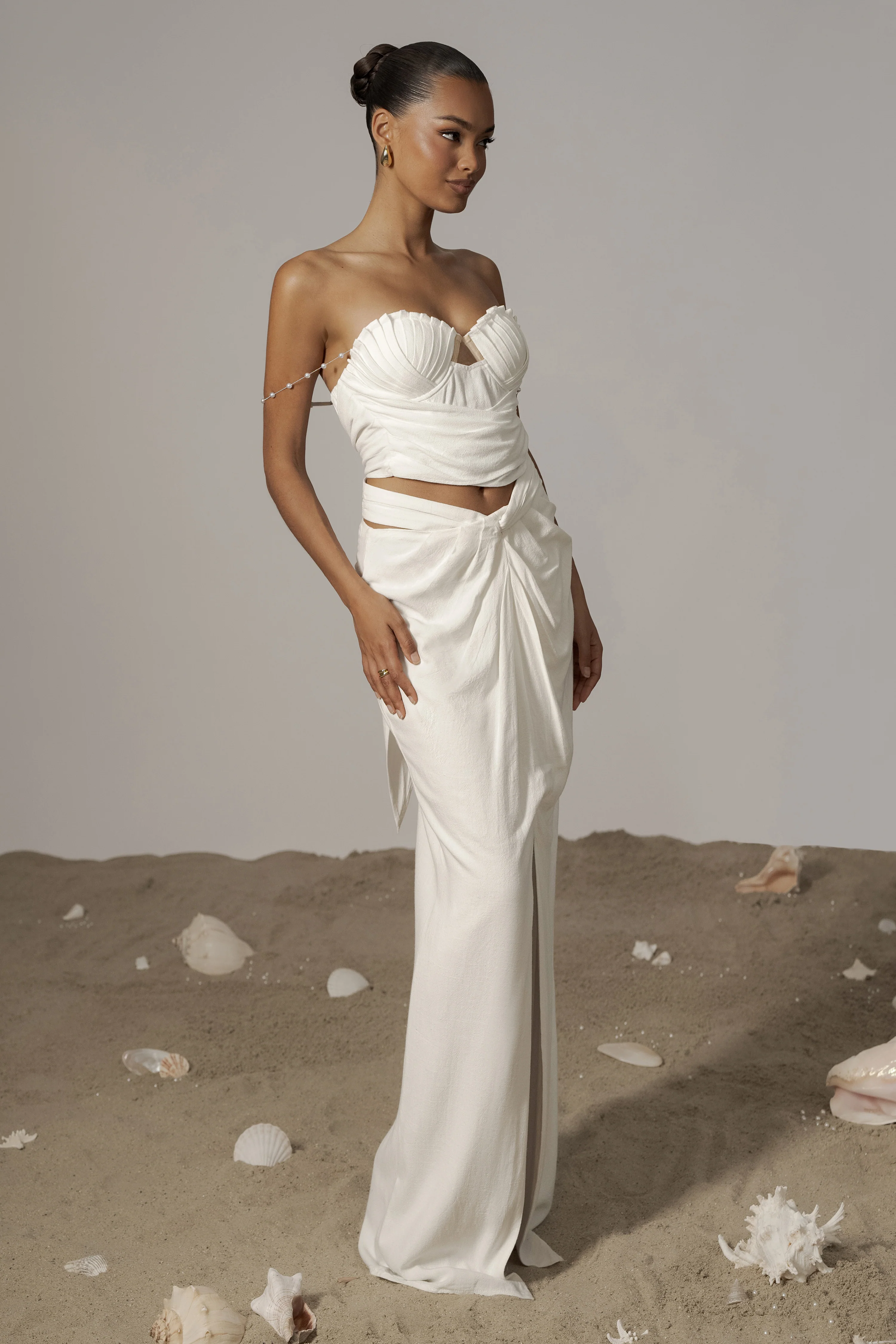 Ivory Dreamland Linen Skirt - Image 5