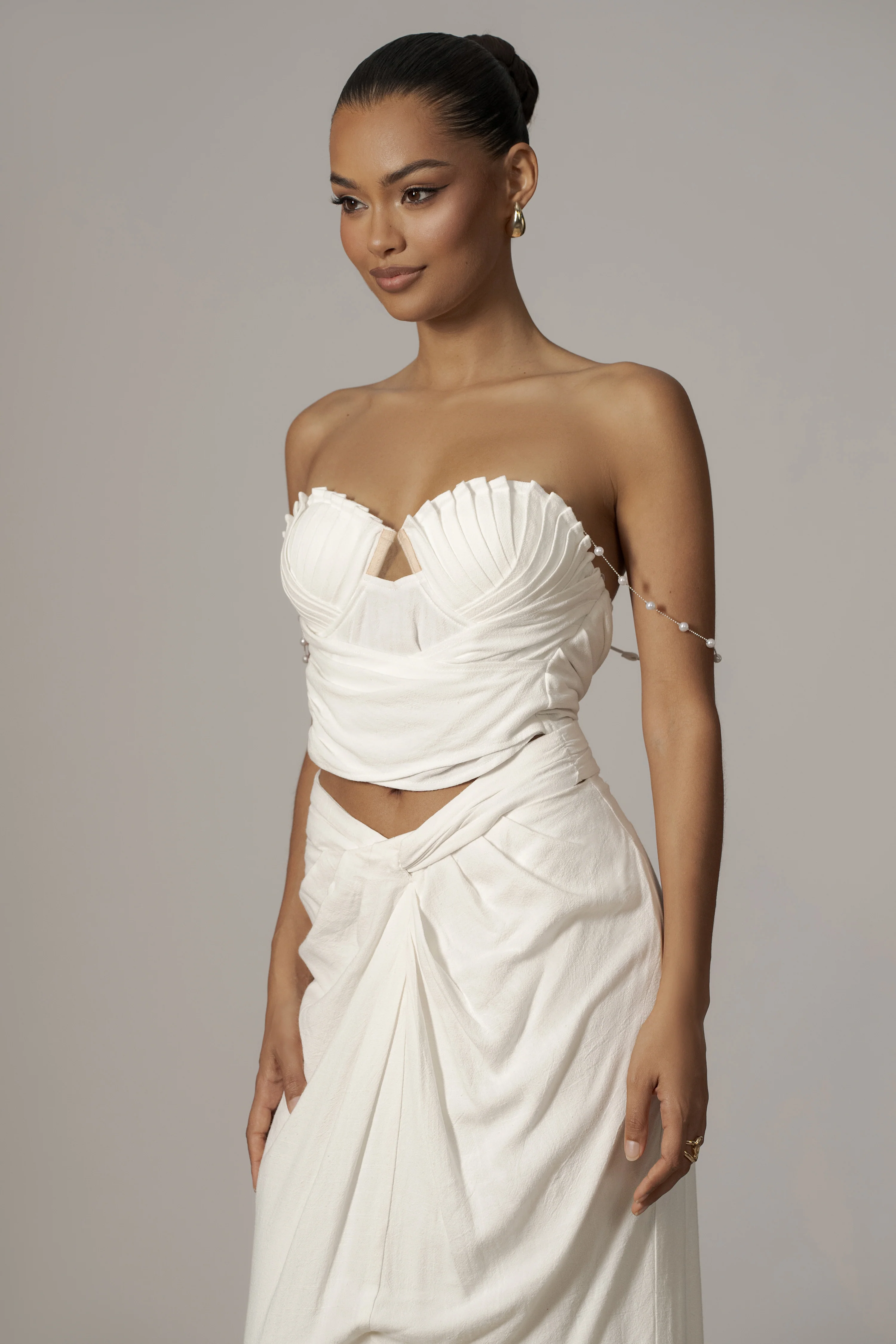 Ivory Dreamland Linen Skirt - Image 7