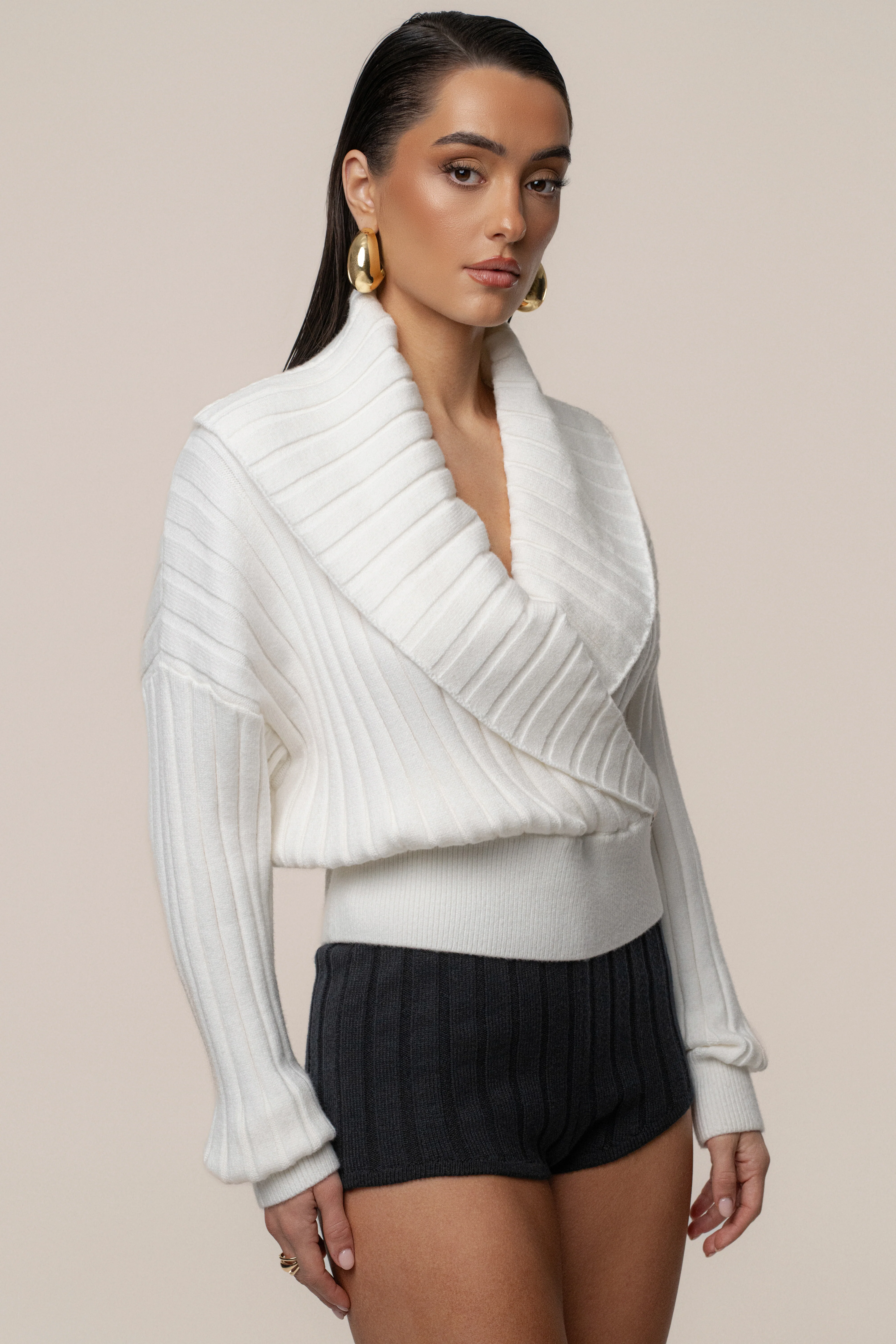 Ivory Ease Forward Knit Top - Image 10