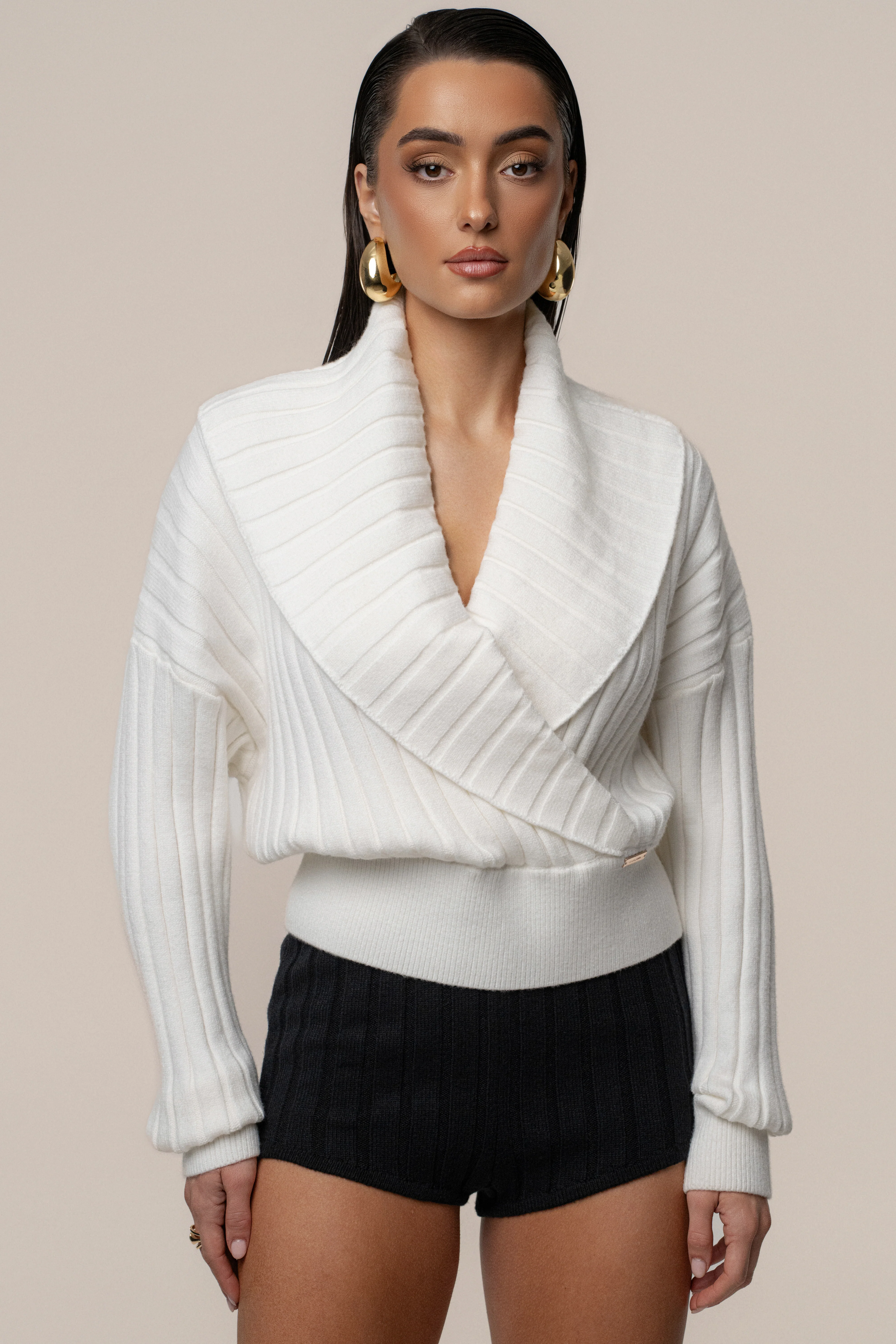 Ivory Ease Forward Knit Top - Image 2
