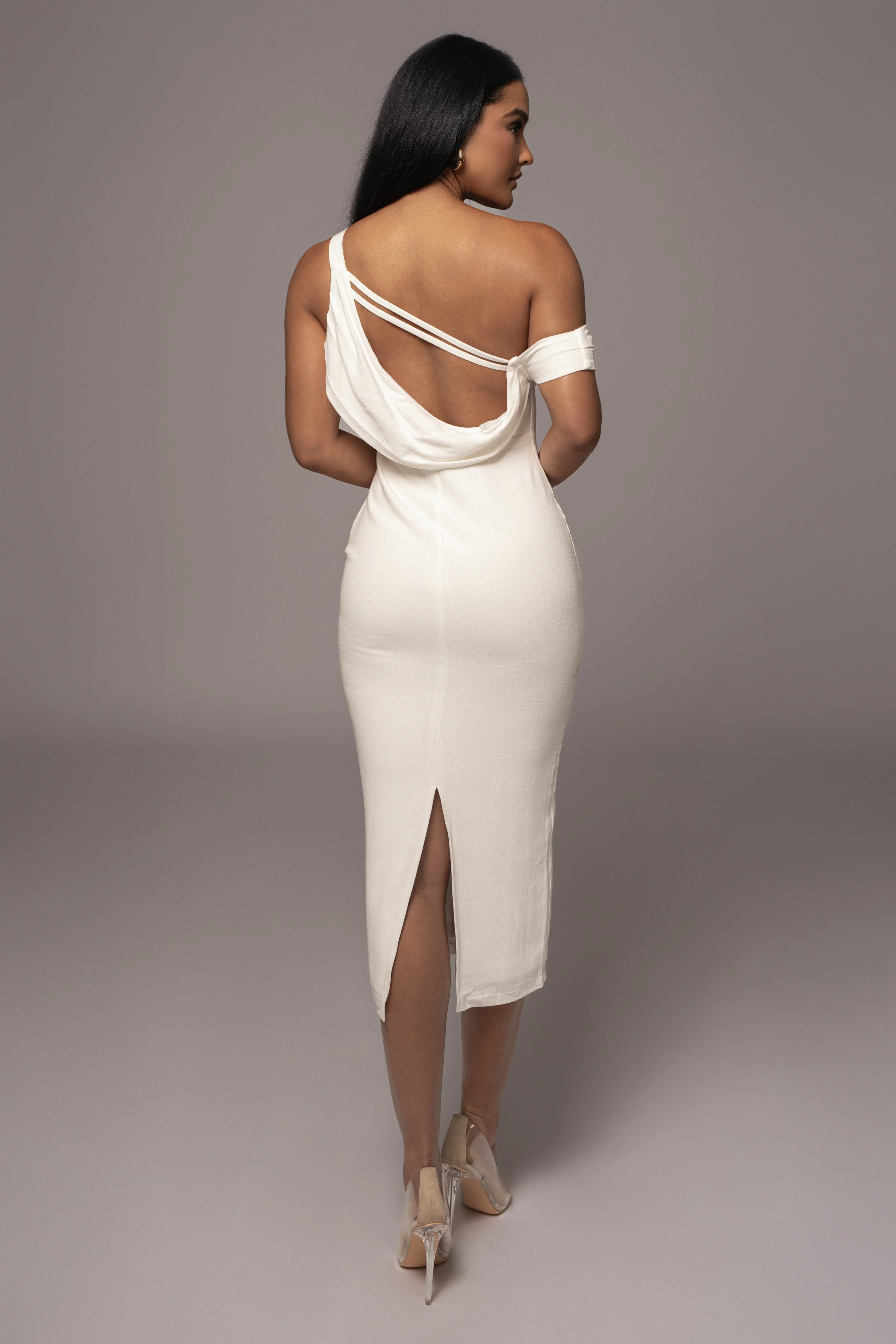 Ivory Escape Linen Dress - Image 7
