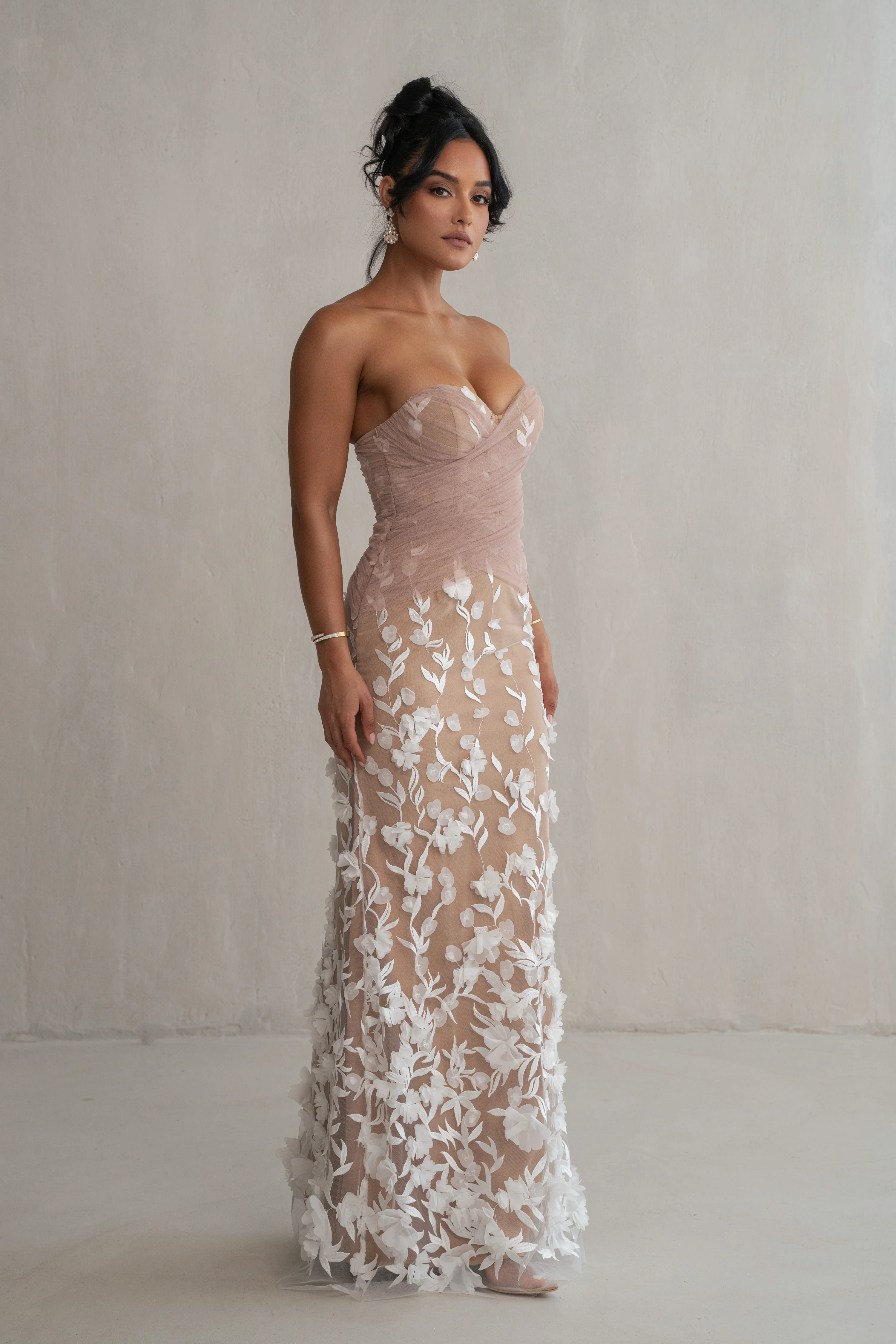 Ivory Everlasting Embroidered Gown - Image 11