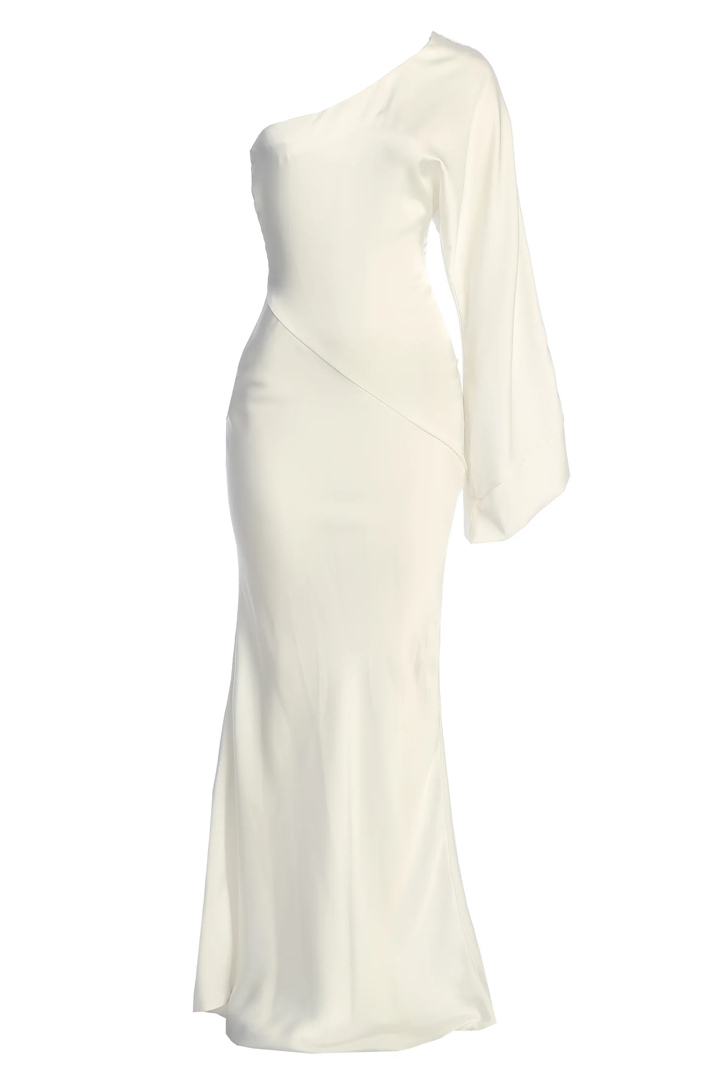 Ivory Femme Drape Maxi Dress - Image 4